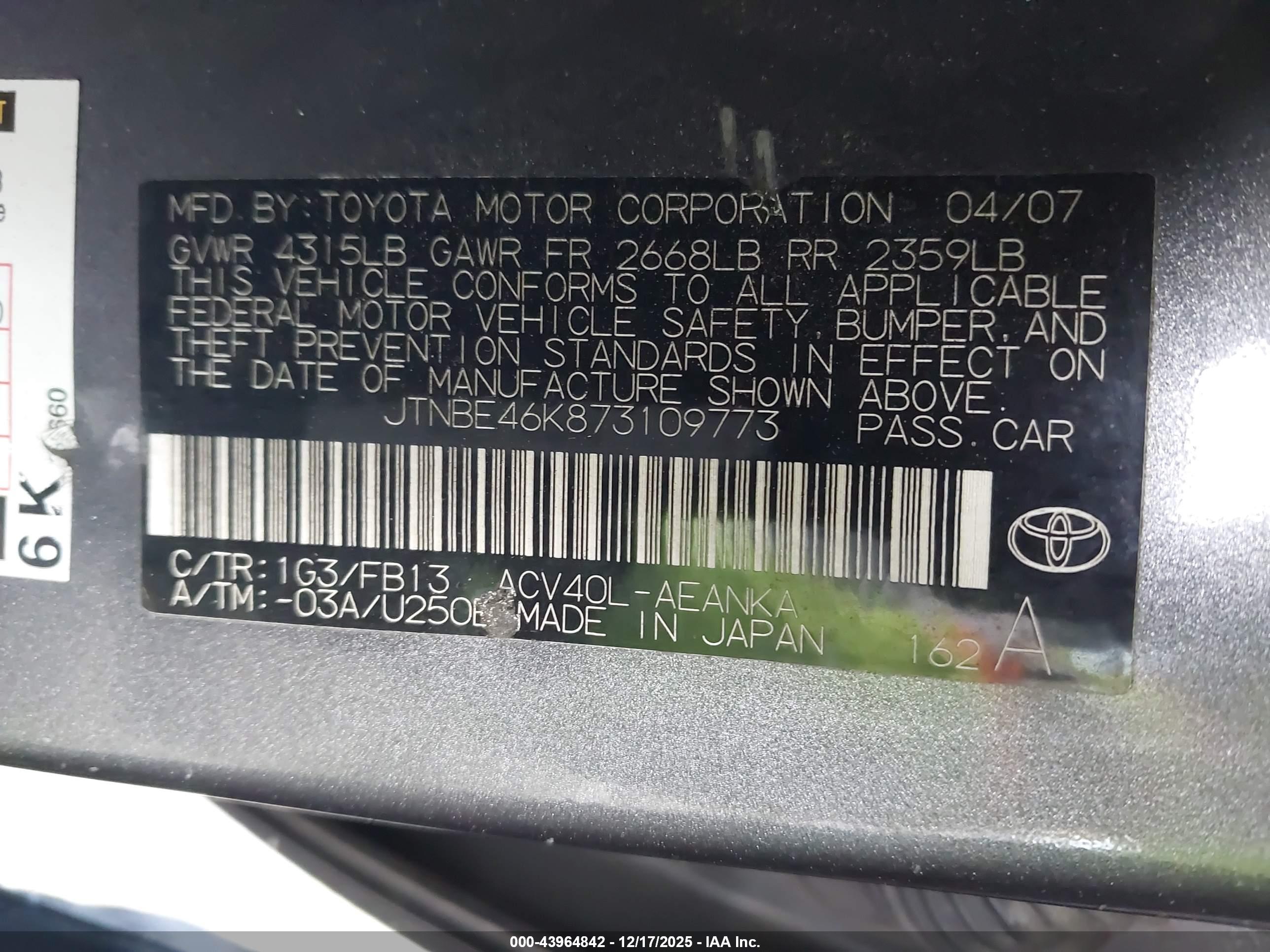 TOYOTA CAMRY image 9