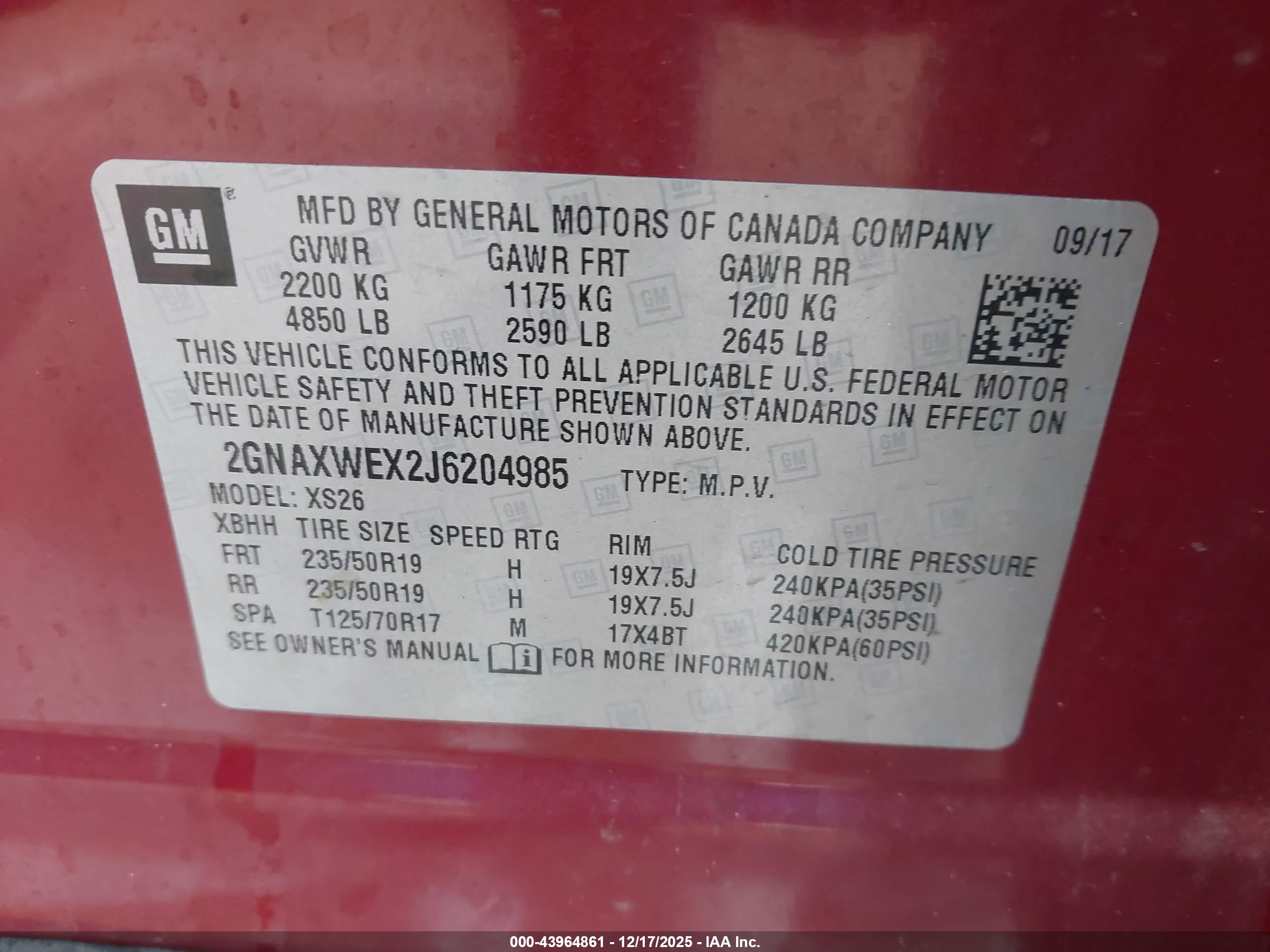 CHEVROLET EQUINOX image 9