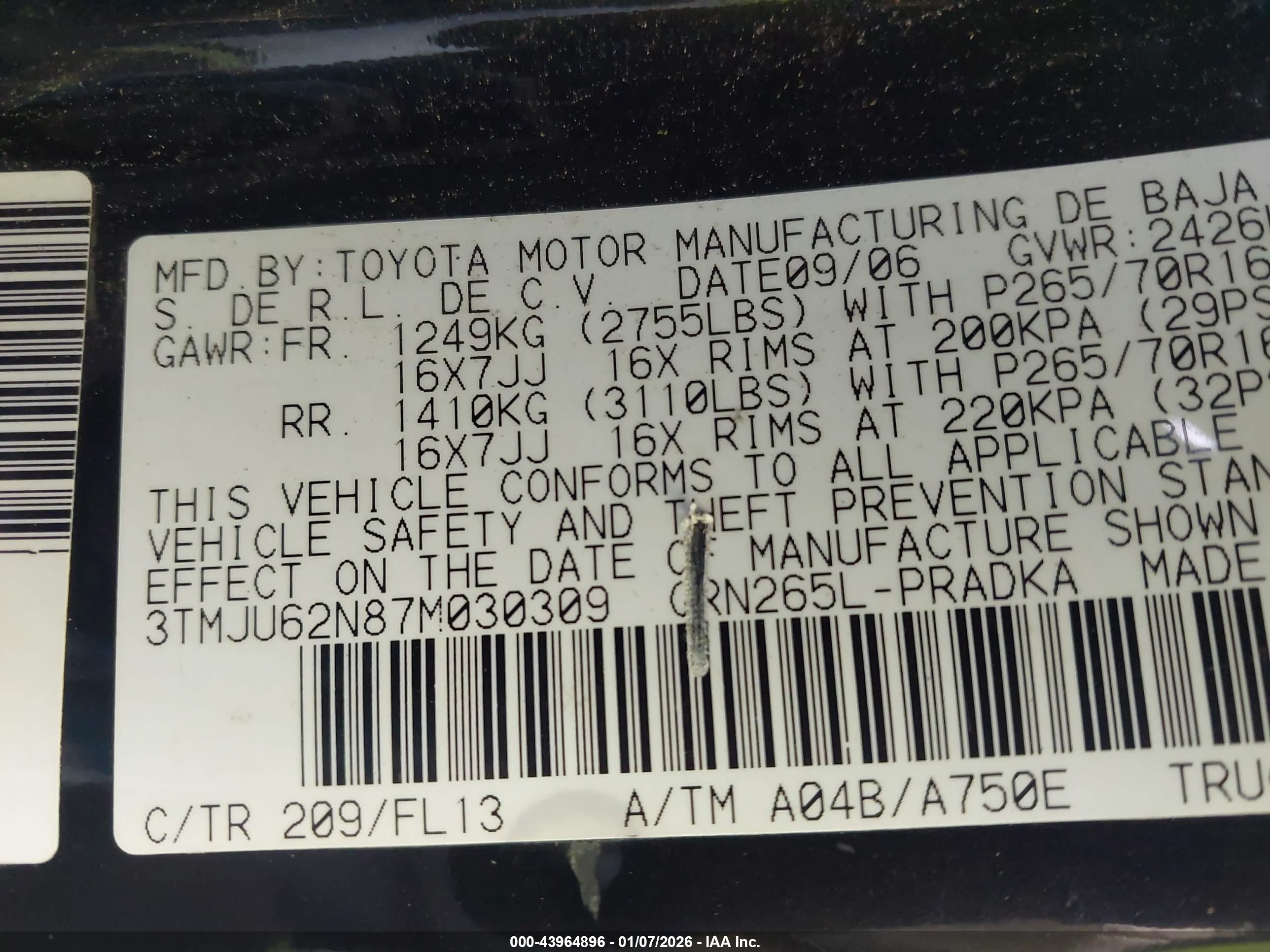 TOYOTA TACOMA image 9