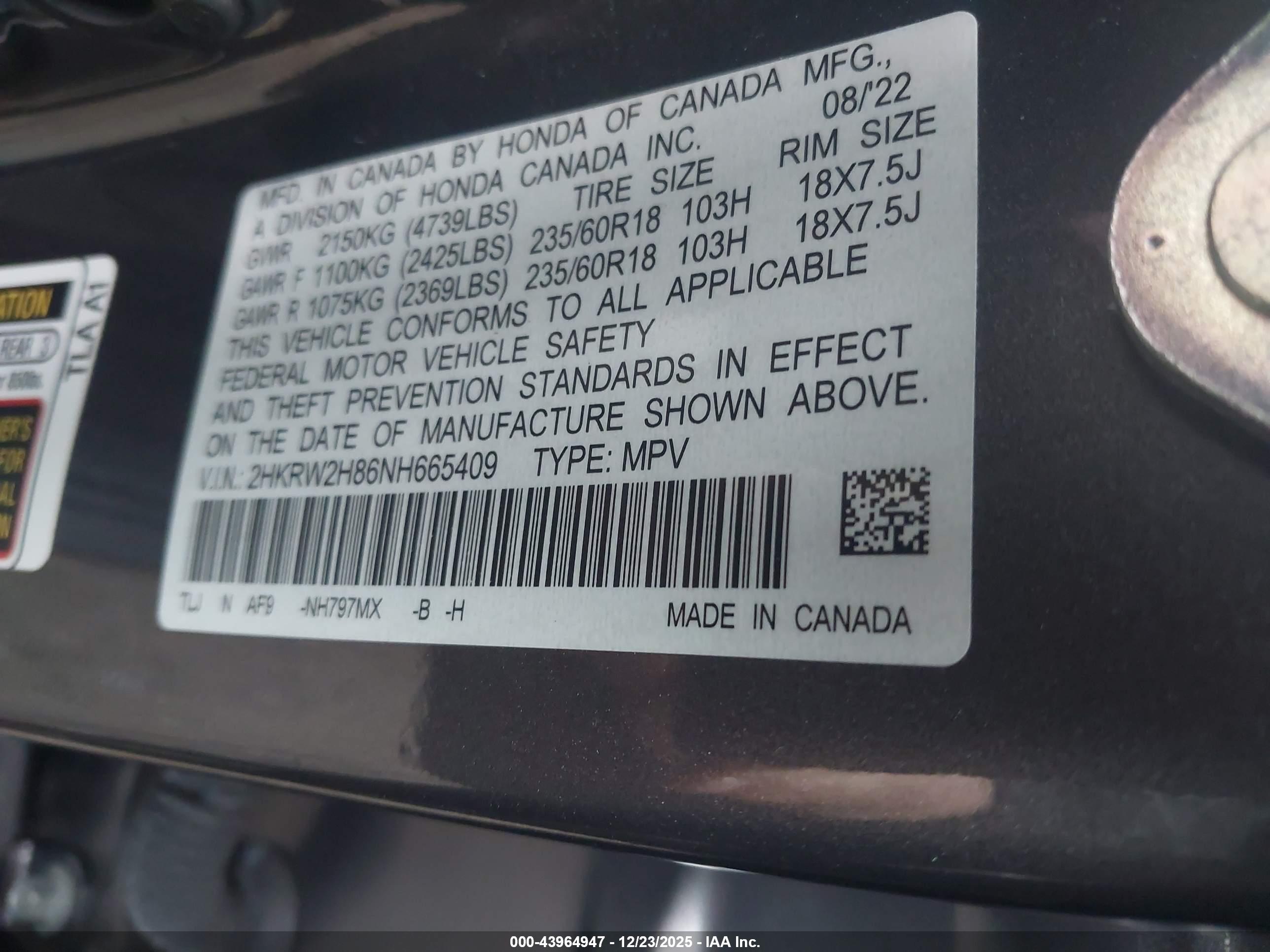 HONDA CR-V image 9