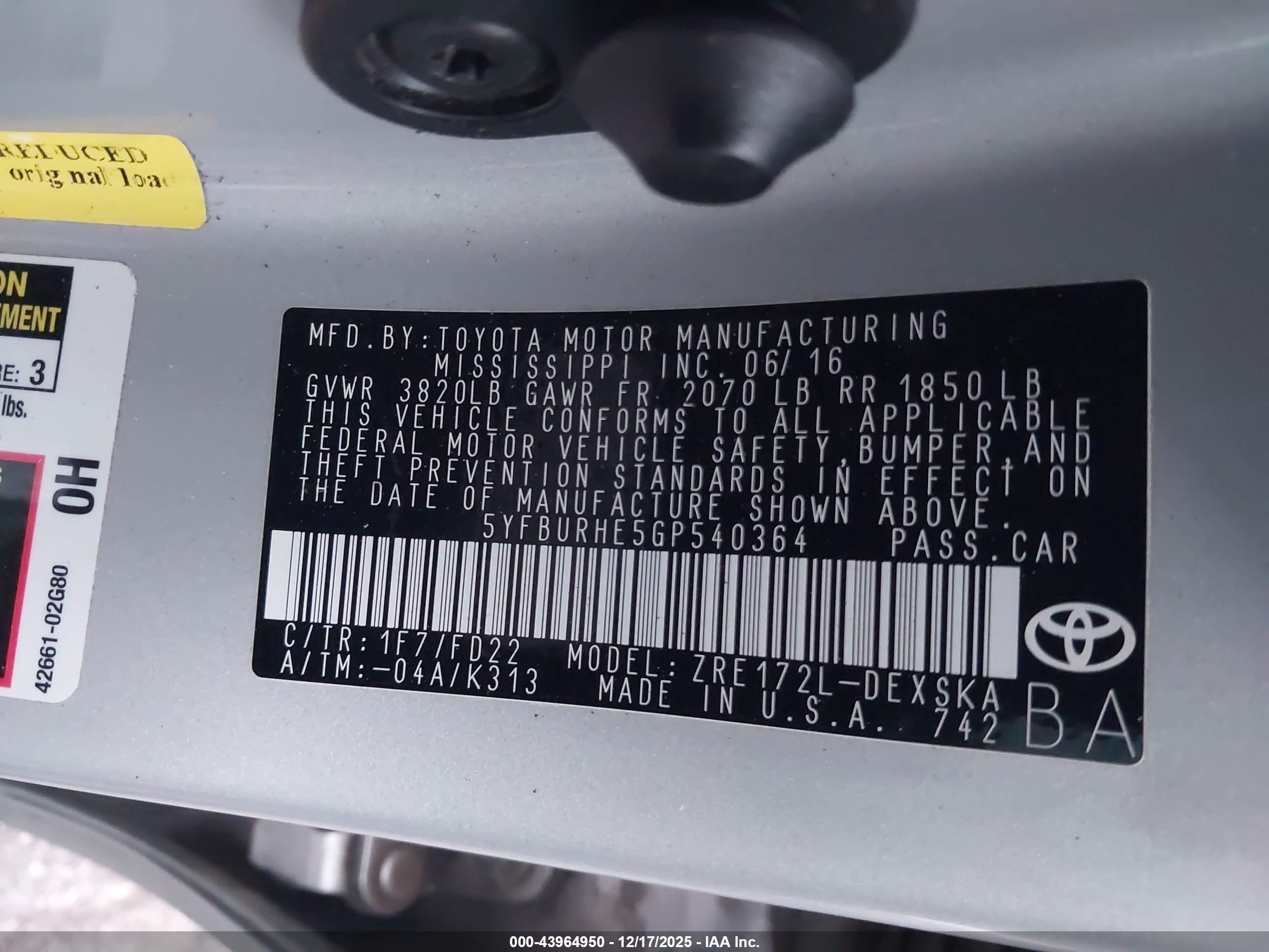 TOYOTA COROLLA image 9