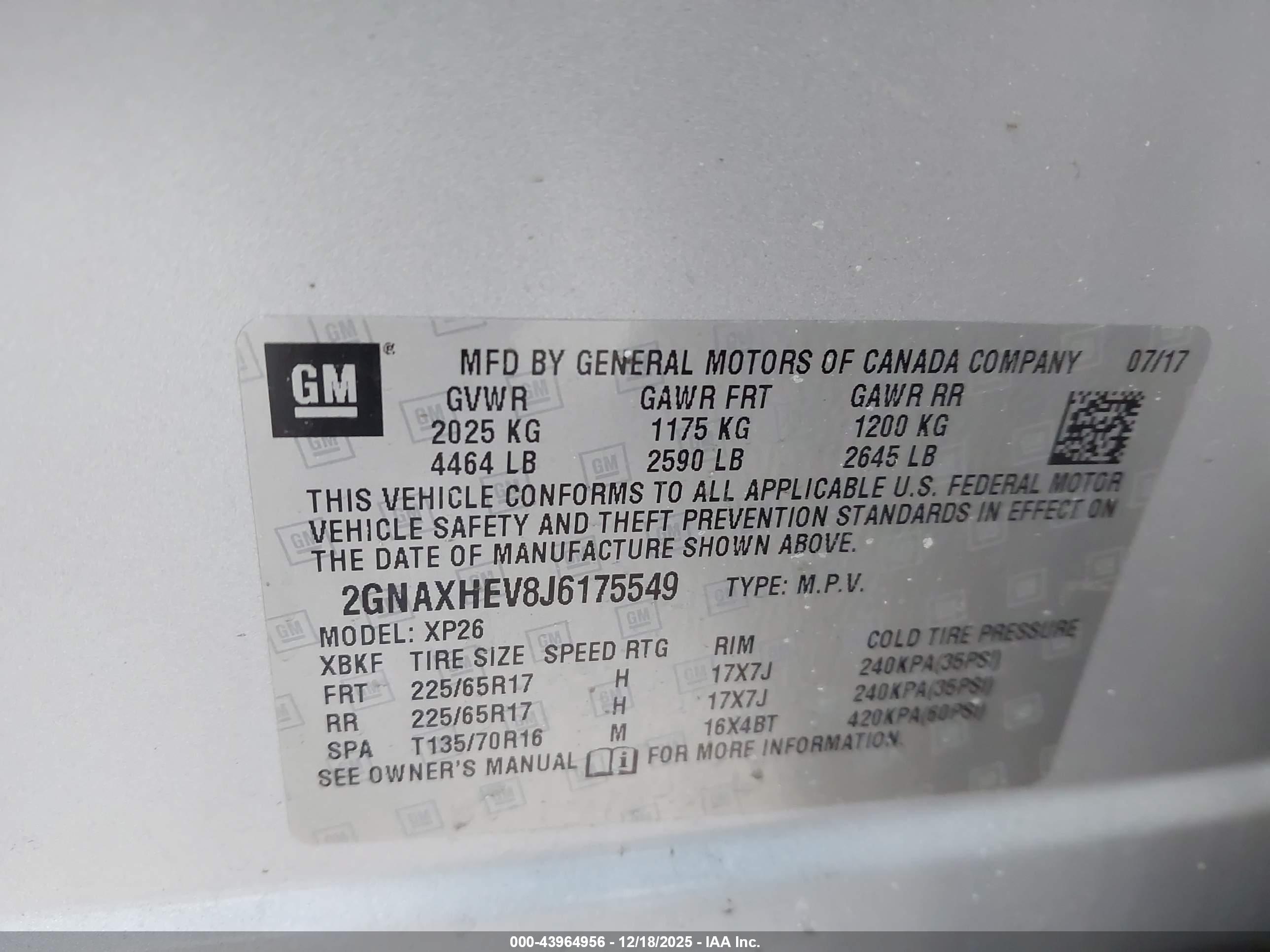 CHEVROLET EQUINOX image 9