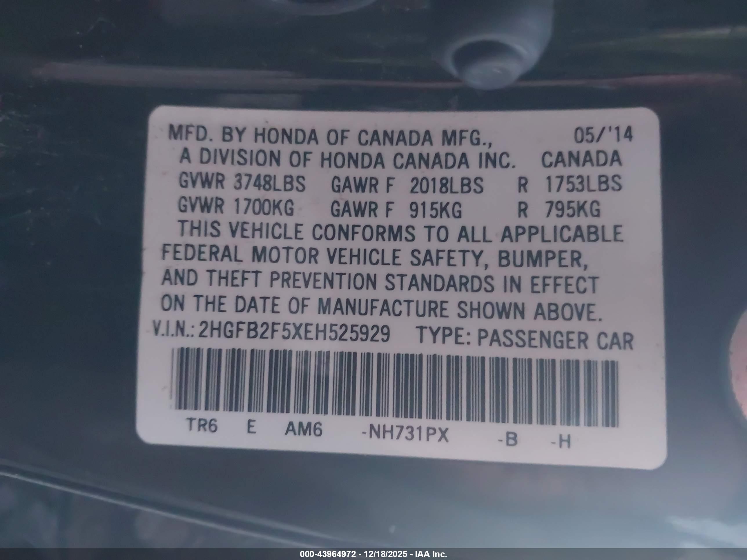 HONDA CIVIC image 9