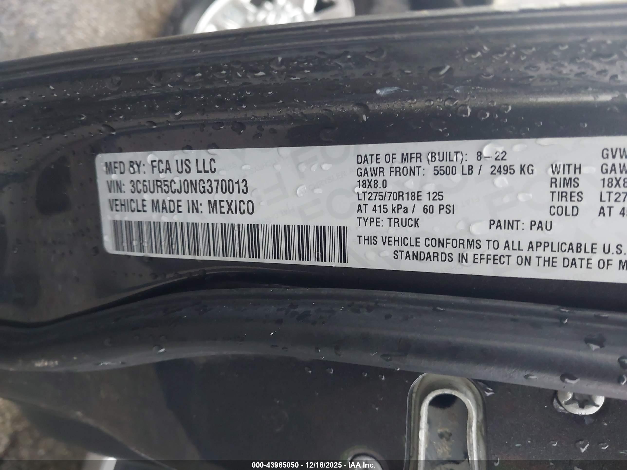 RAM 2500 image 9