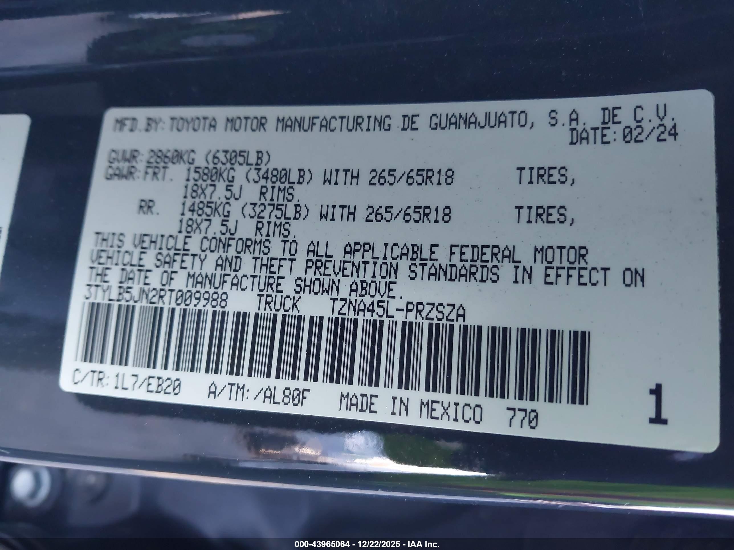 TOYOTA TACOMA image 9