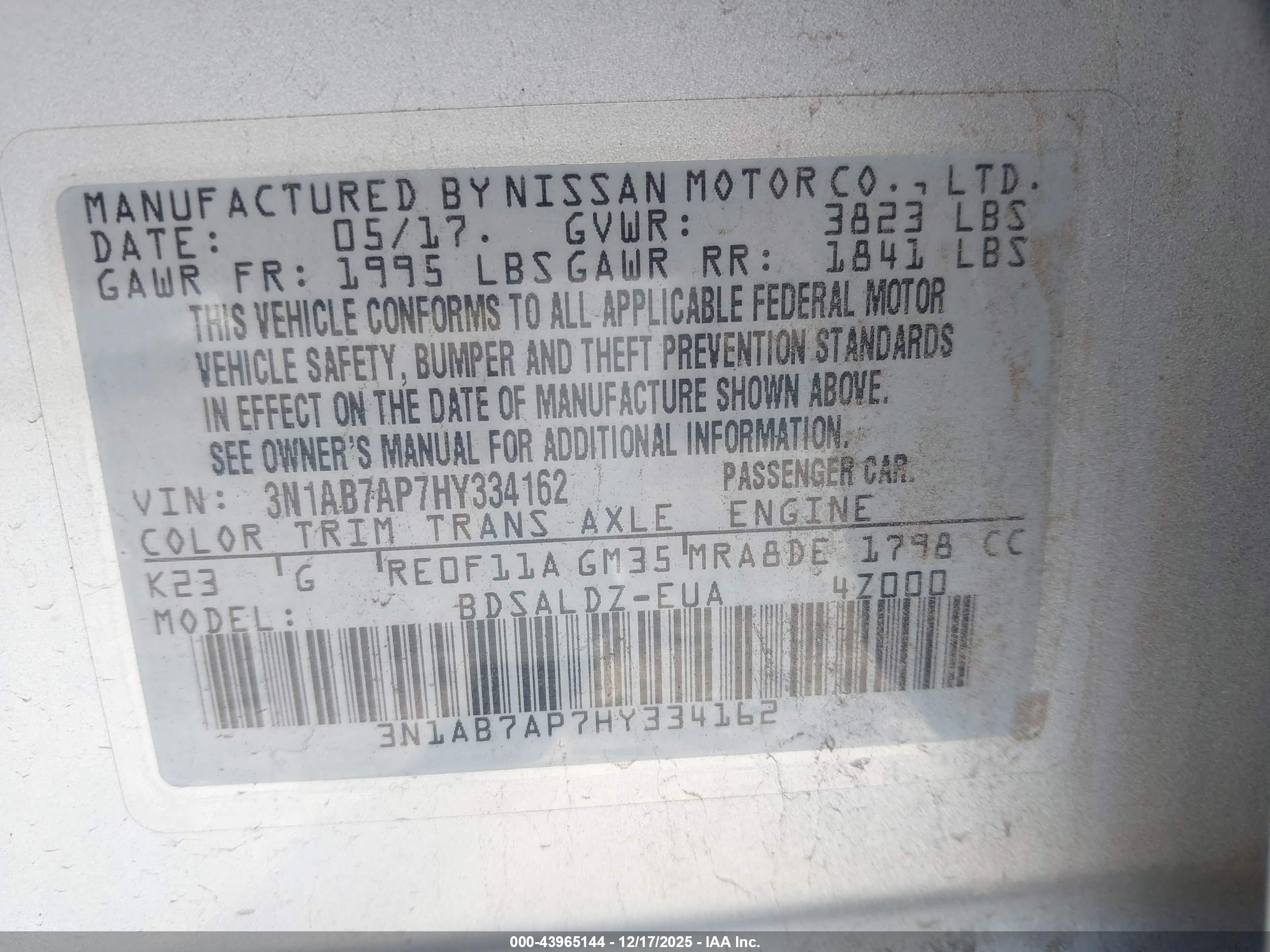 NISSAN SENTRA image 9