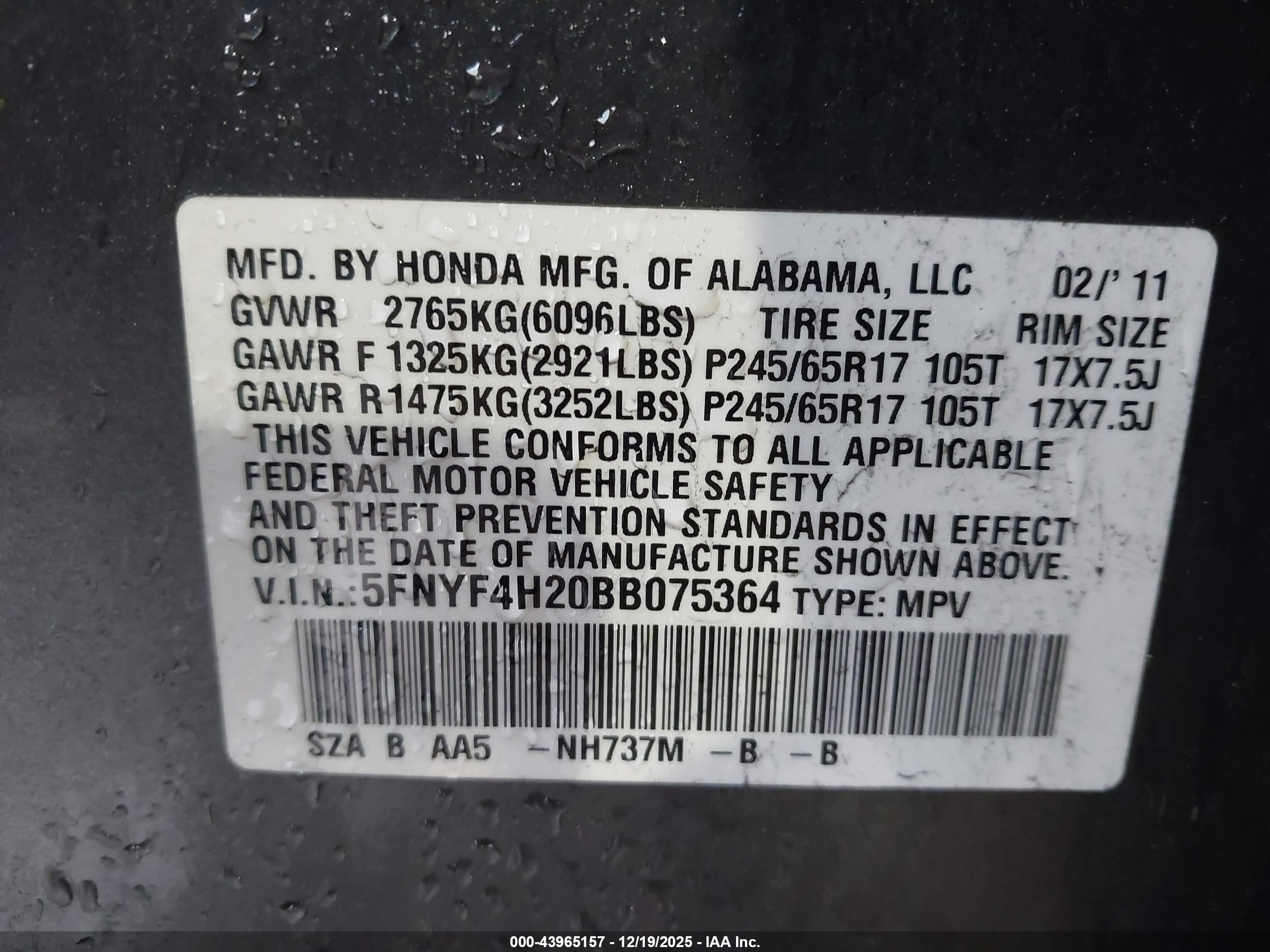 HONDA PILOT image 9