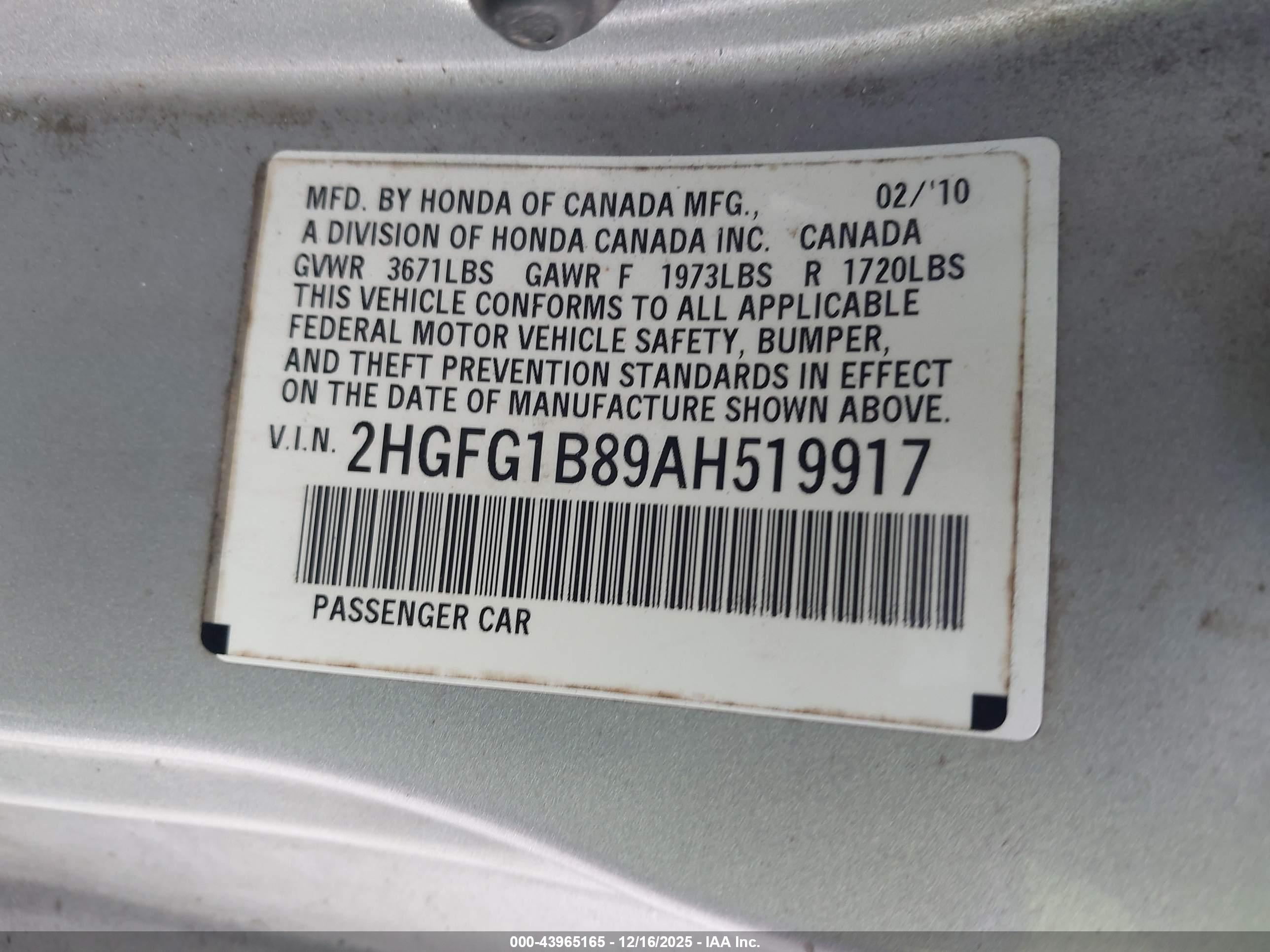 HONDA CIVIC image 9