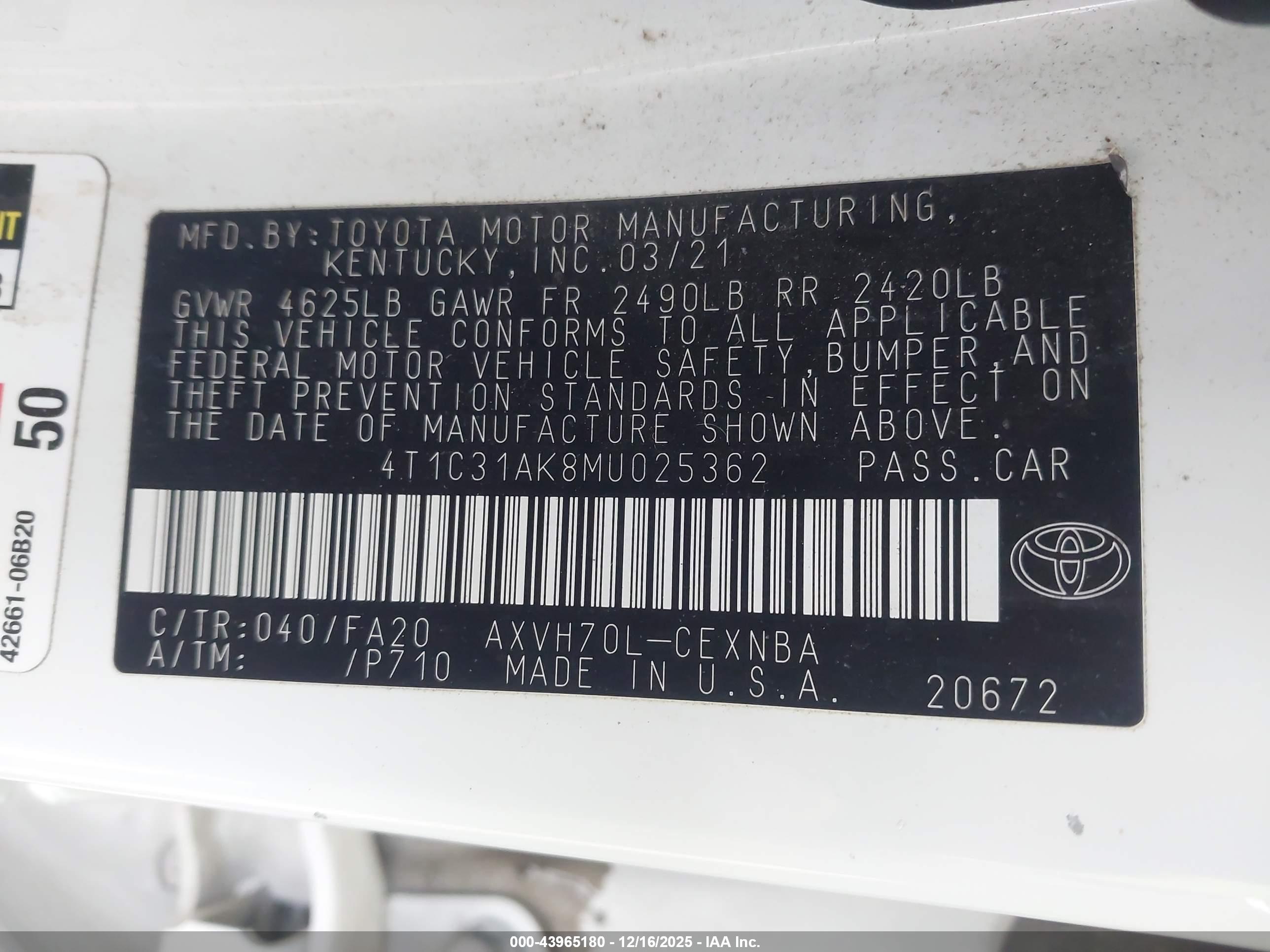 TOYOTA CAMRY image 9