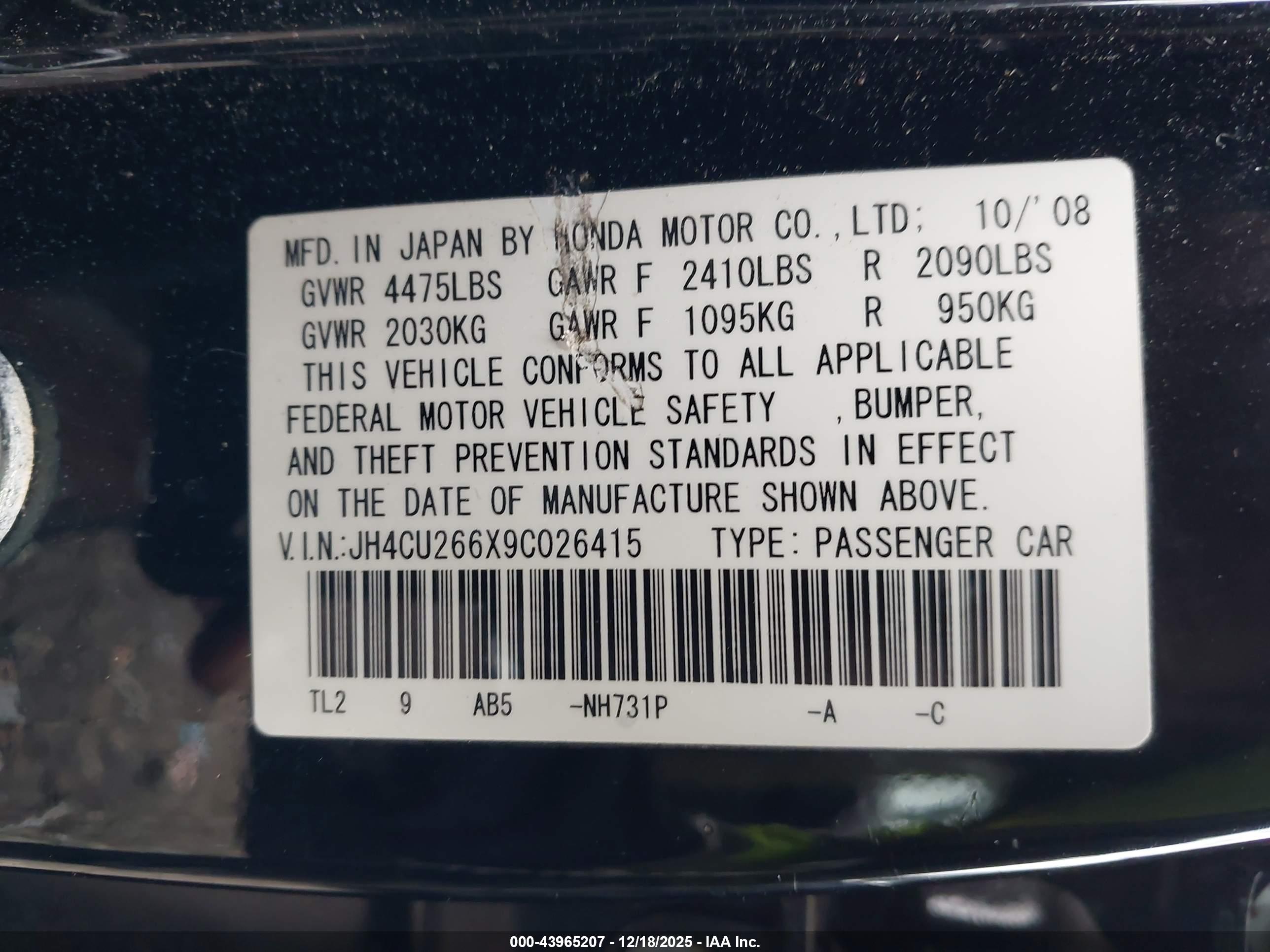 ACURA TSX image 9