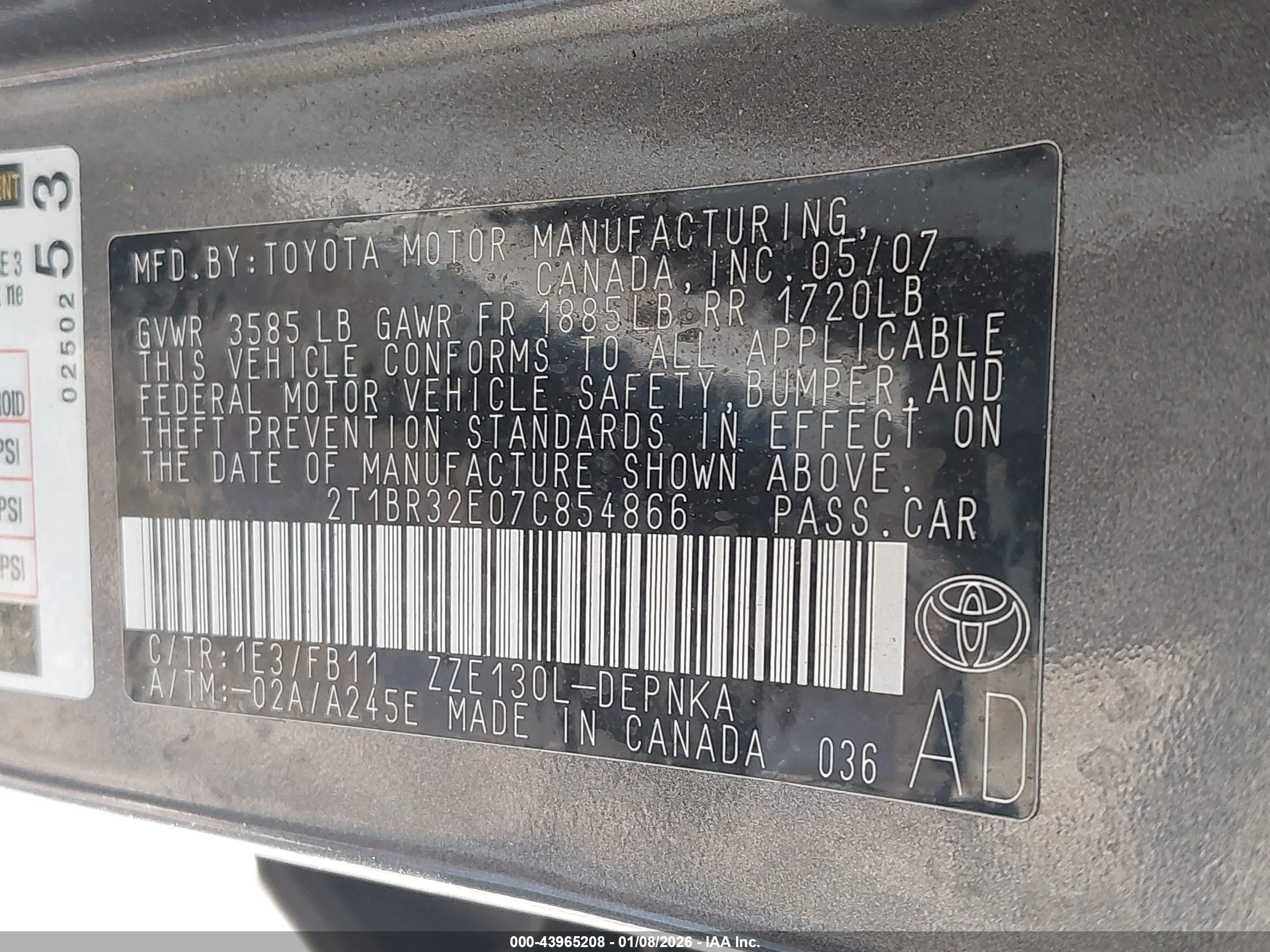 TOYOTA COROLLA image 9