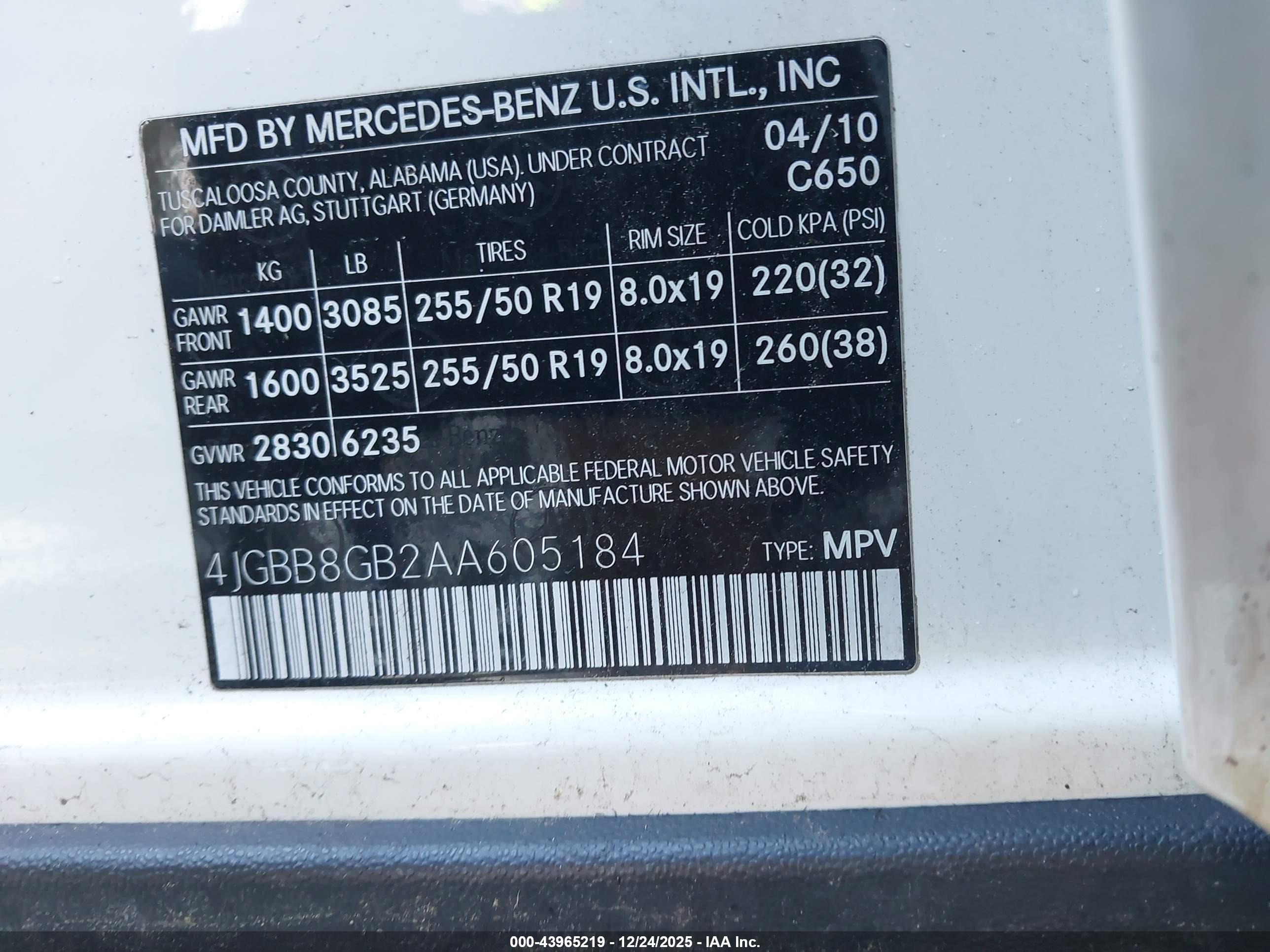 MERCEDES-BENZ ML image 9