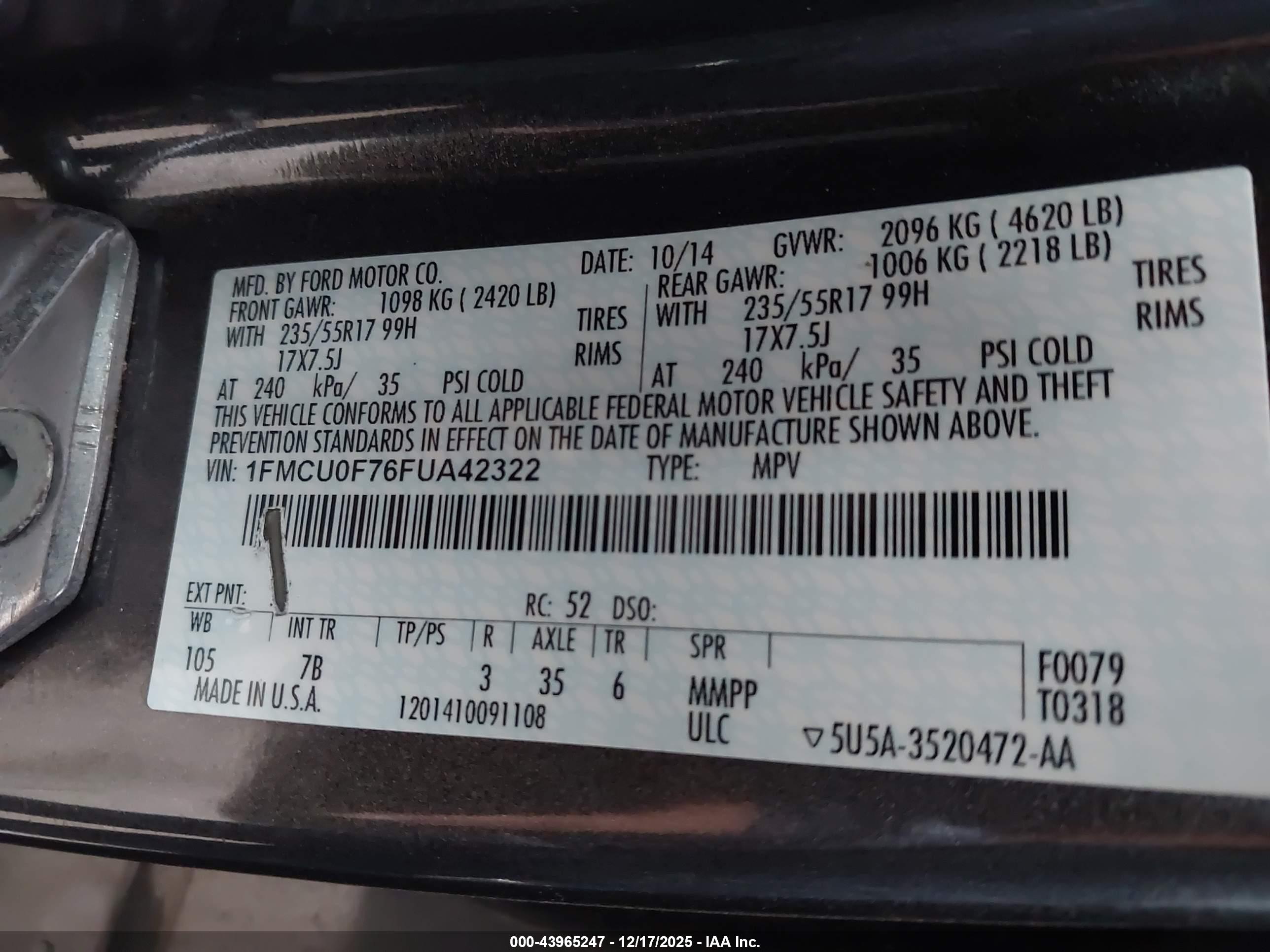FORD ESCAPE image 9