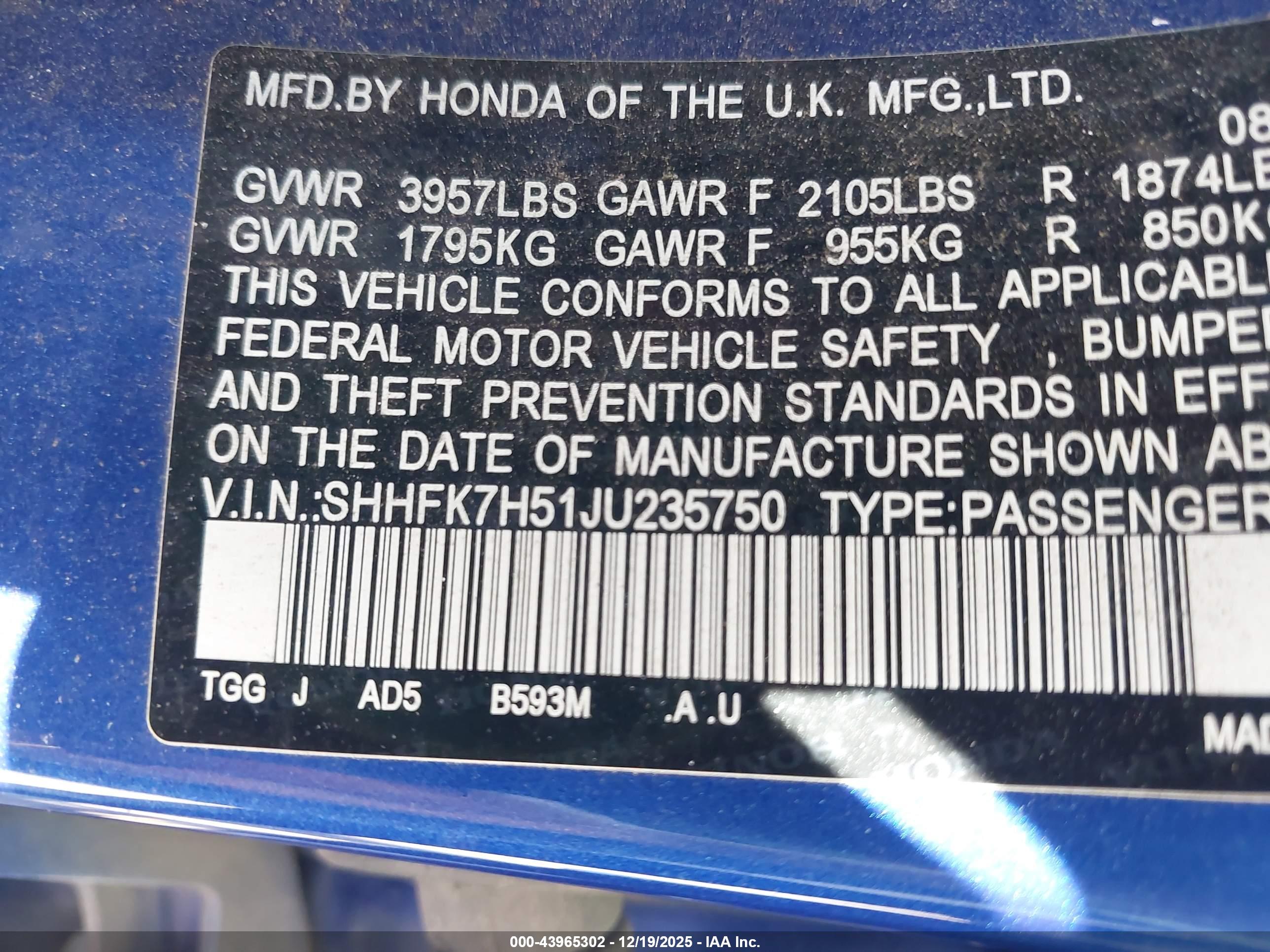 HONDA CIVIC image 9