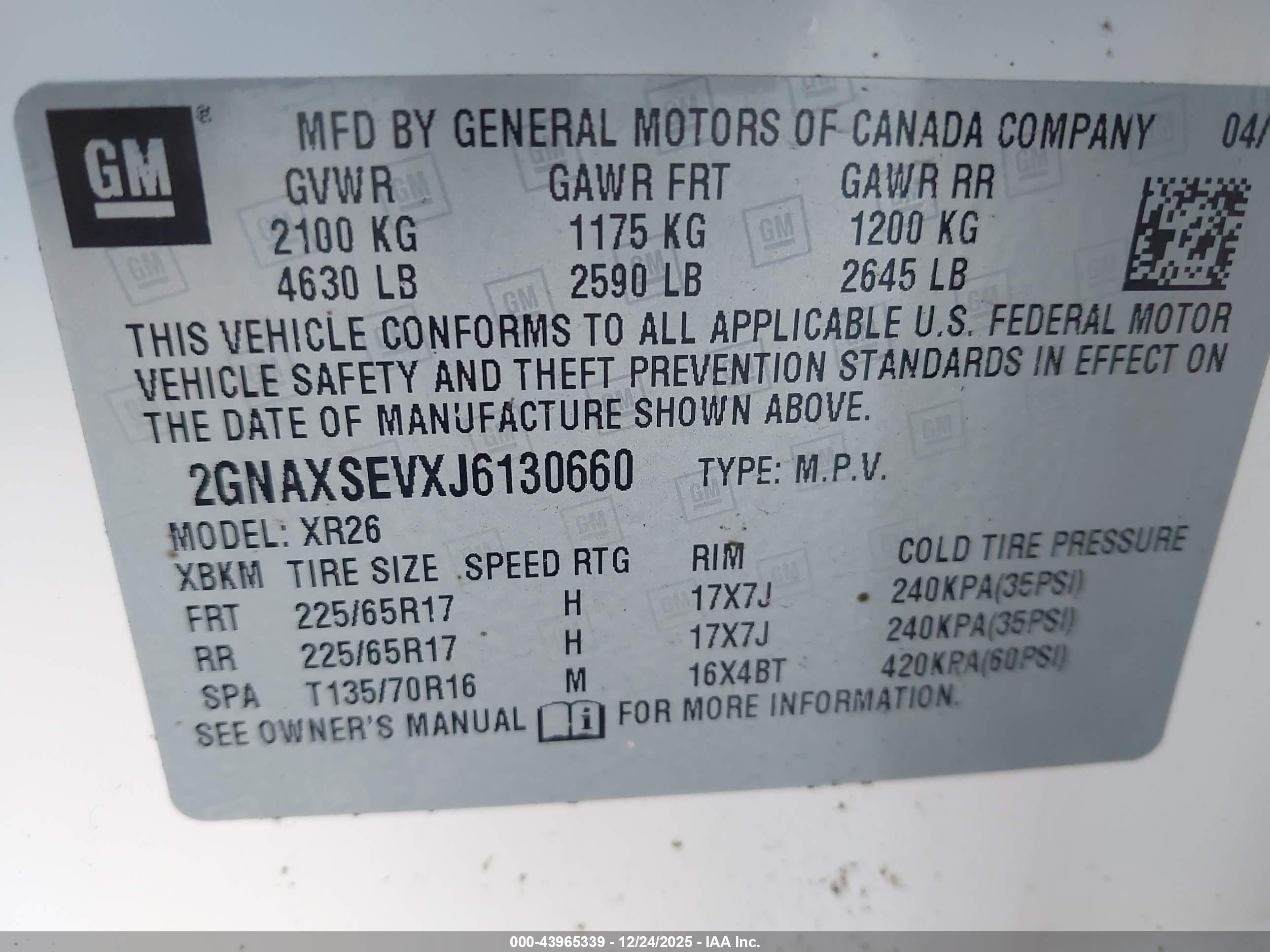 CHEVROLET EQUINOX image 9