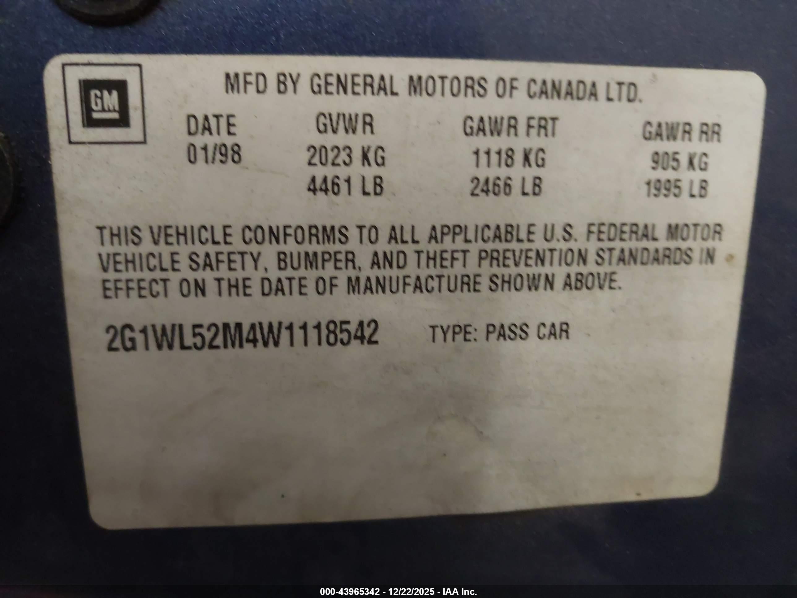 CHEVROLET LUMINA image 9