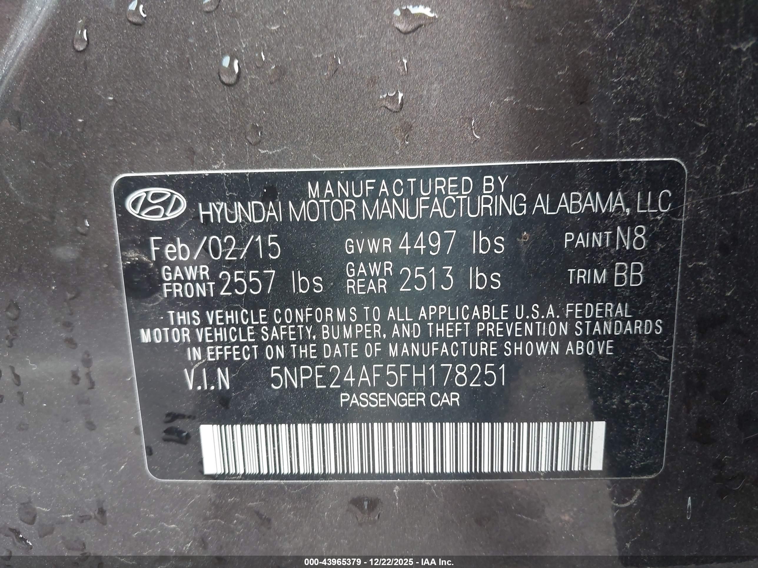 HYUNDAI SONATA image 9
