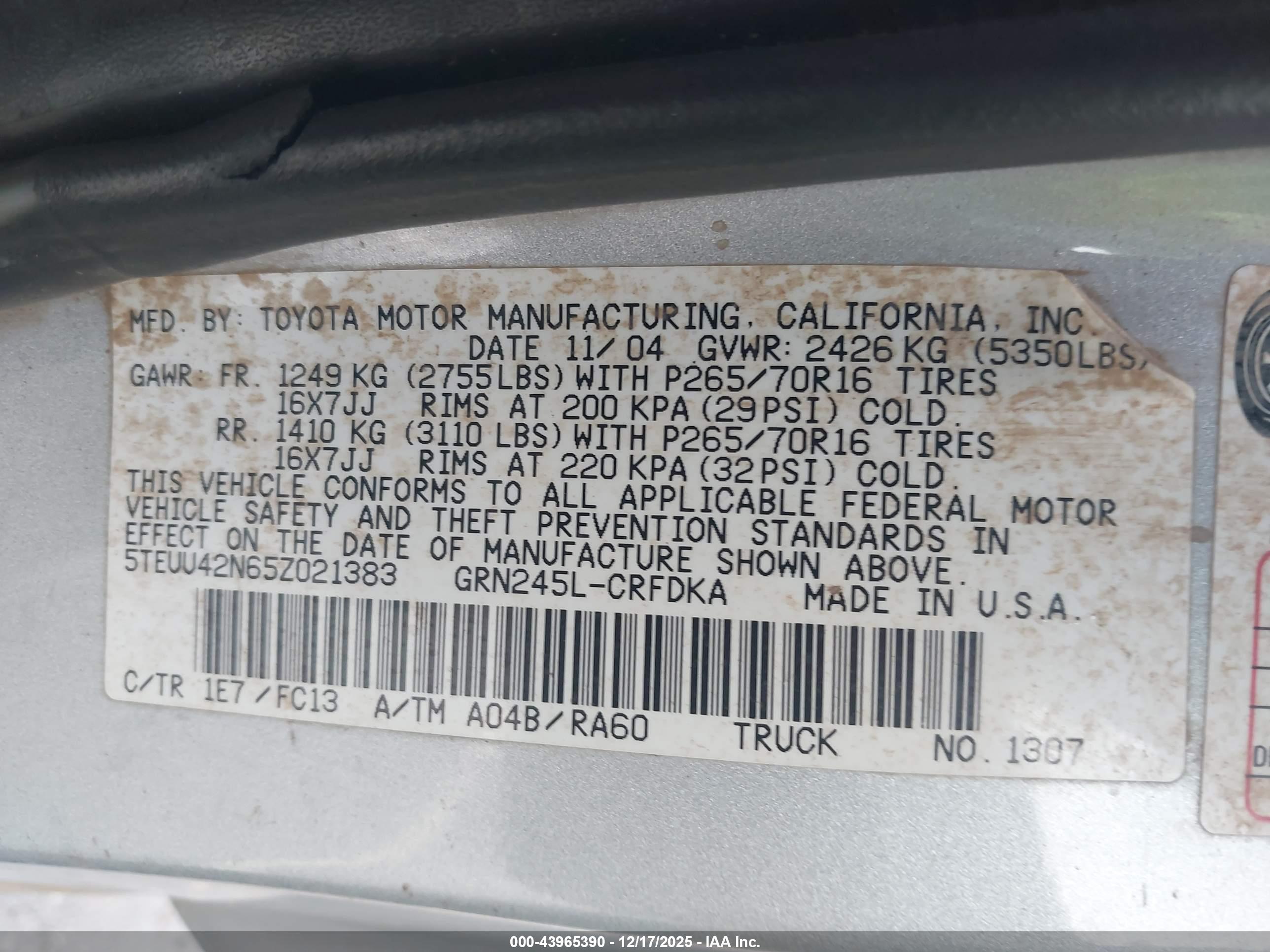 TOYOTA TACOMA image 9