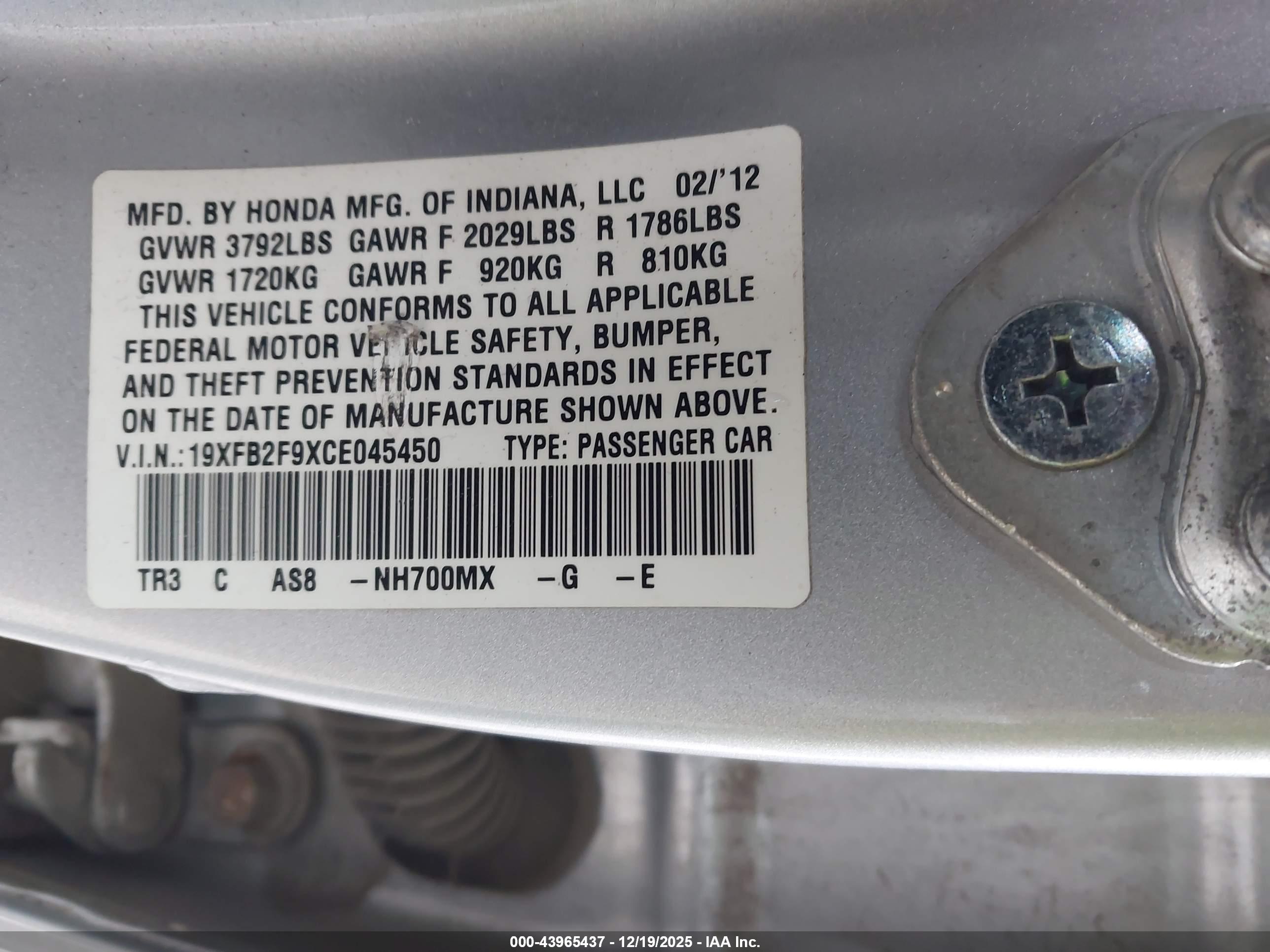 HONDA CIVIC image 9