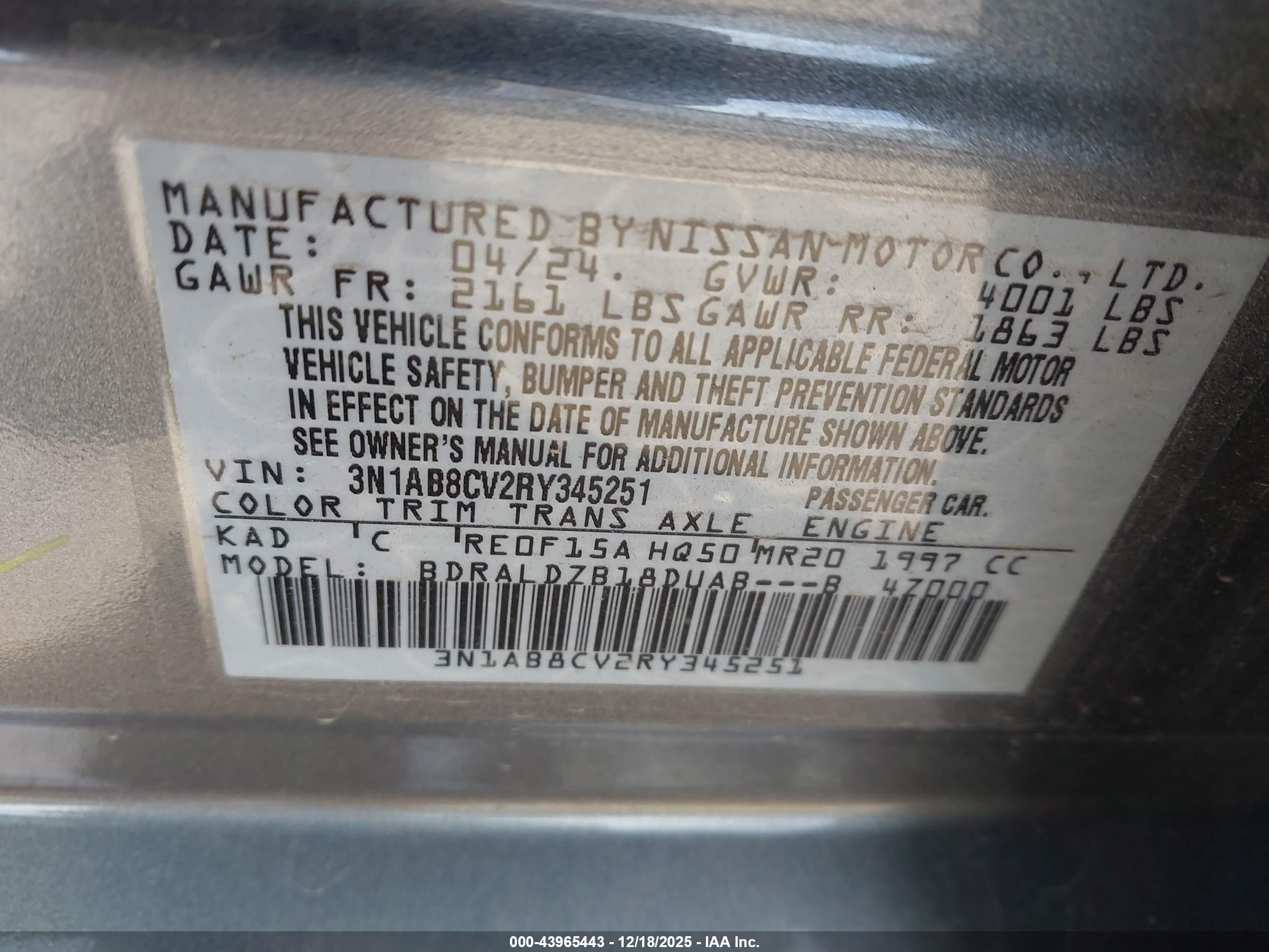 NISSAN SENTRA image 9