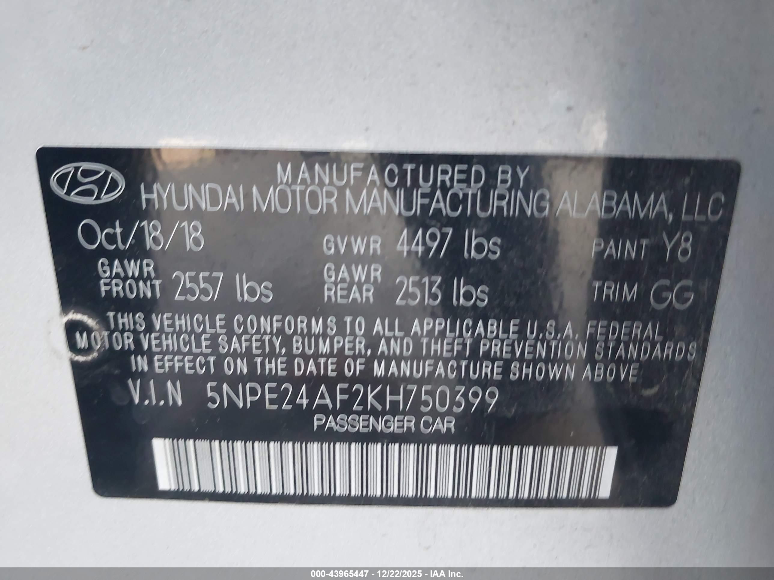 HYUNDAI SONATA image 9
