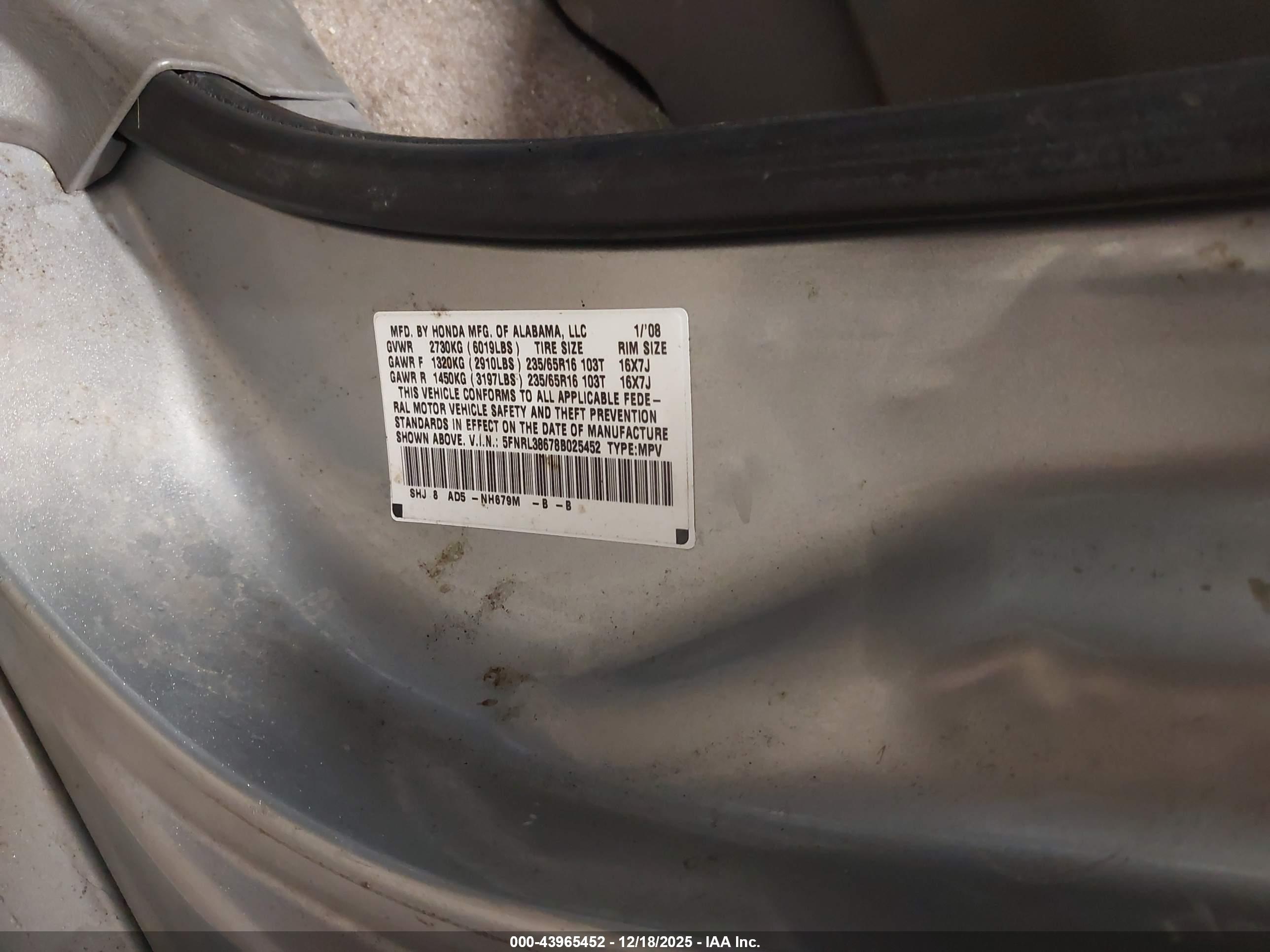 HONDA ODYSSEY image 9