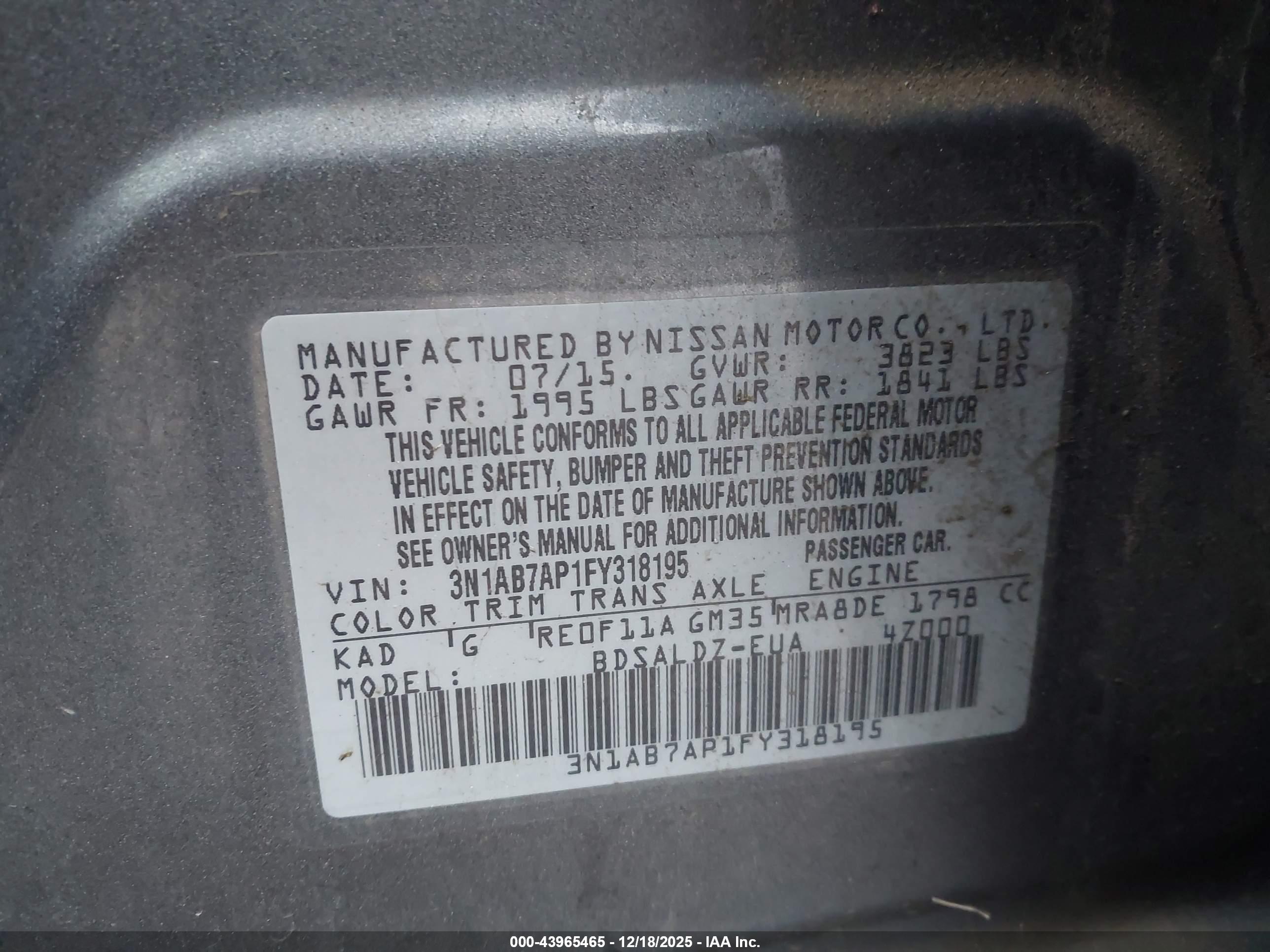 NISSAN SENTRA image 9
