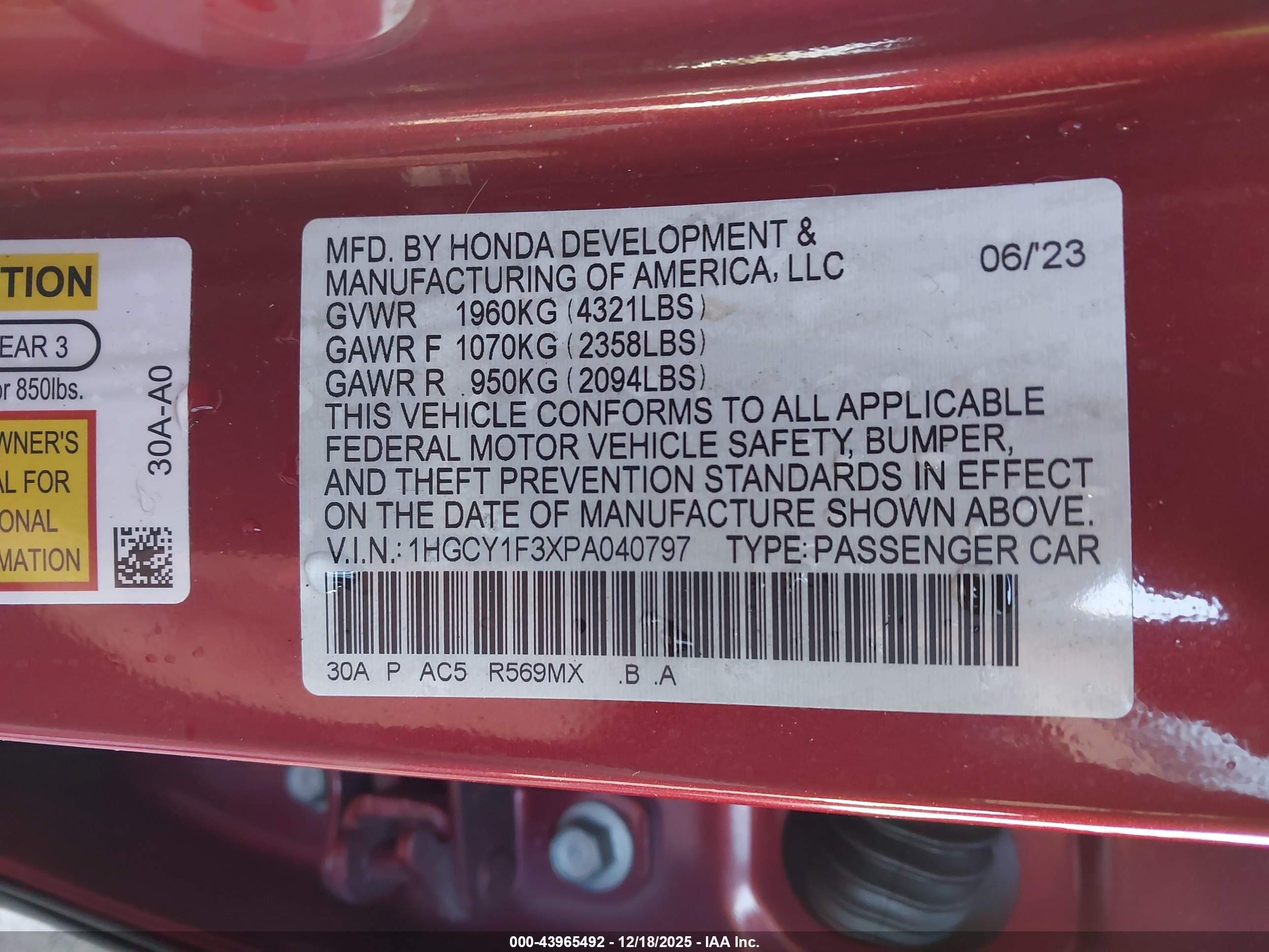 HONDA ACCORD image 9