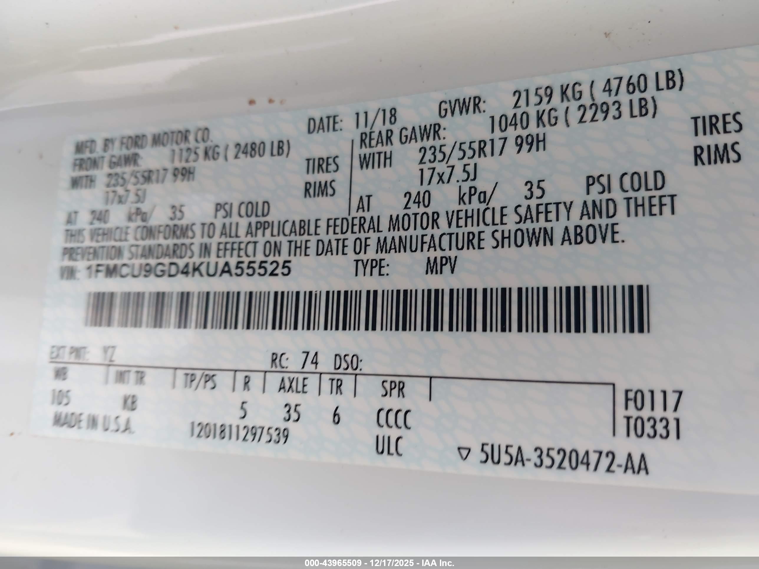 FORD ESCAPE image 9