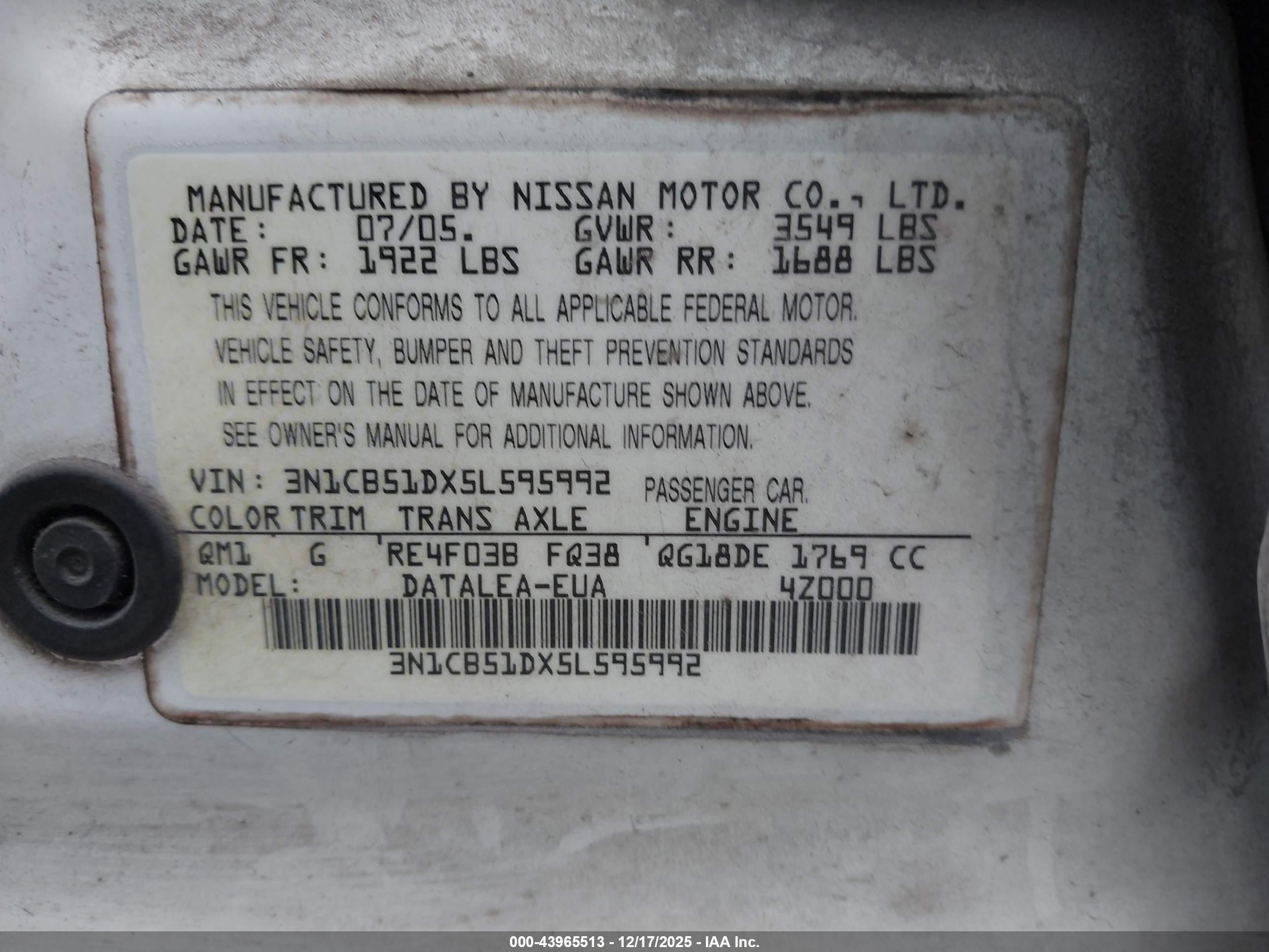 NISSAN SENTRA image 9