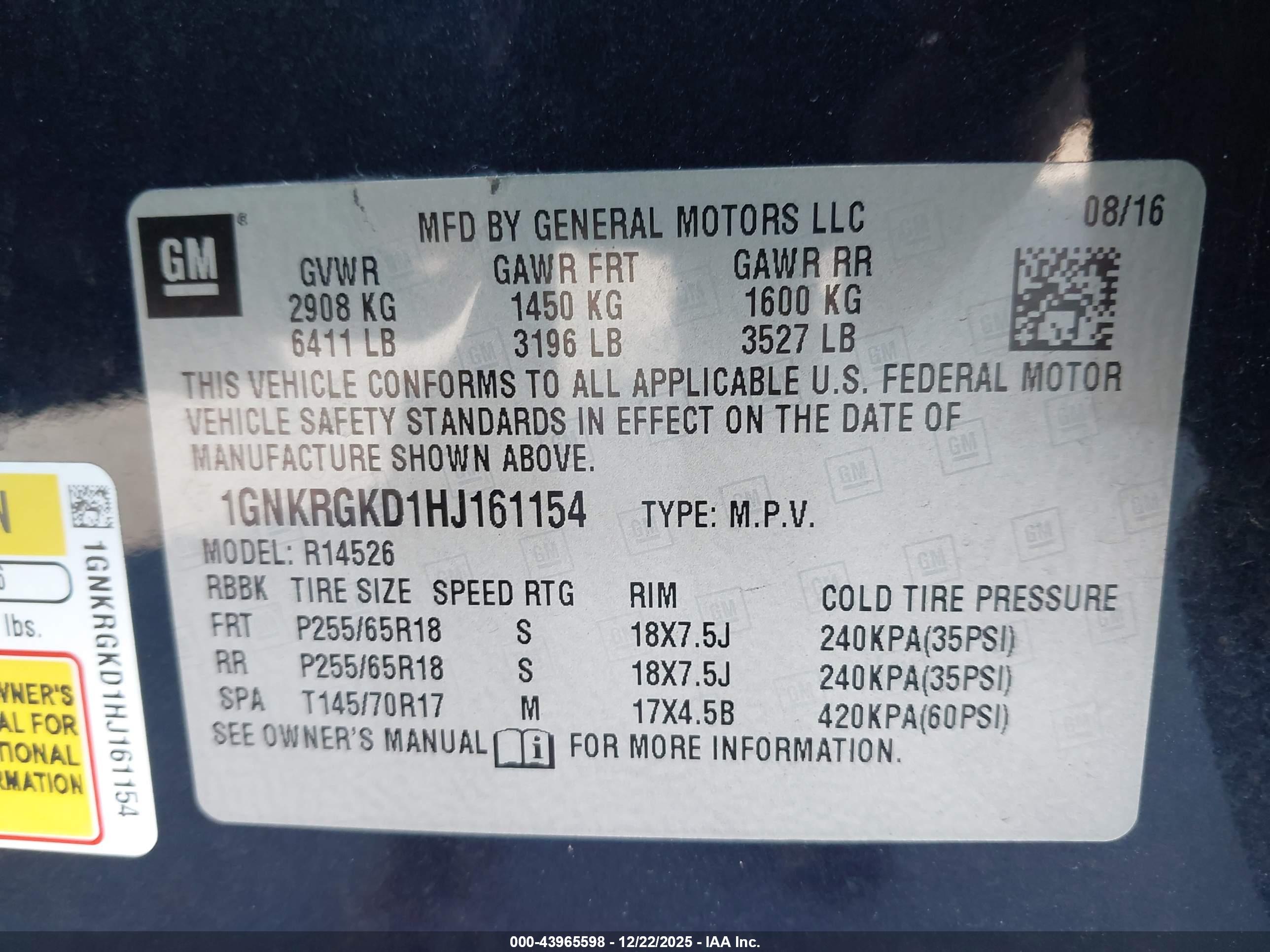 CHEVROLET TRAVERSE image 9