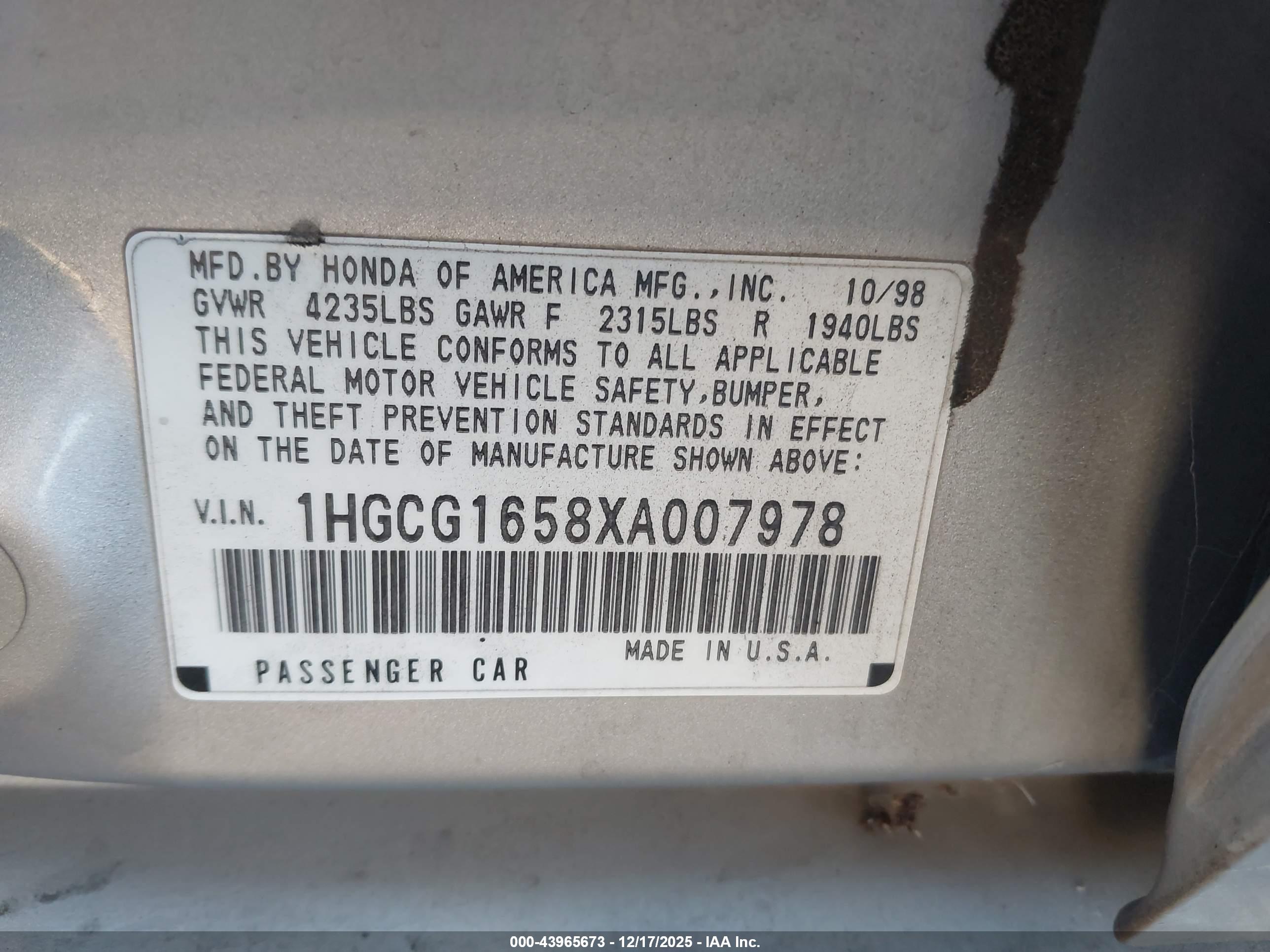 HONDA ACCORD image 9