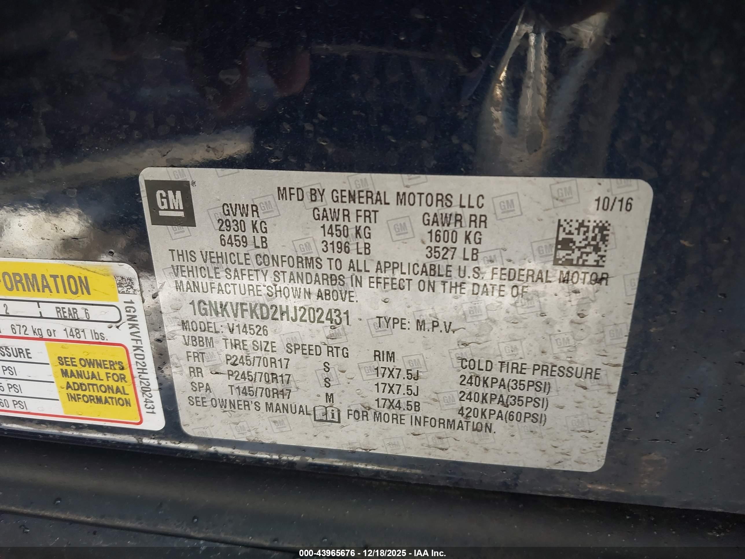 CHEVROLET TRAVERSE image 9