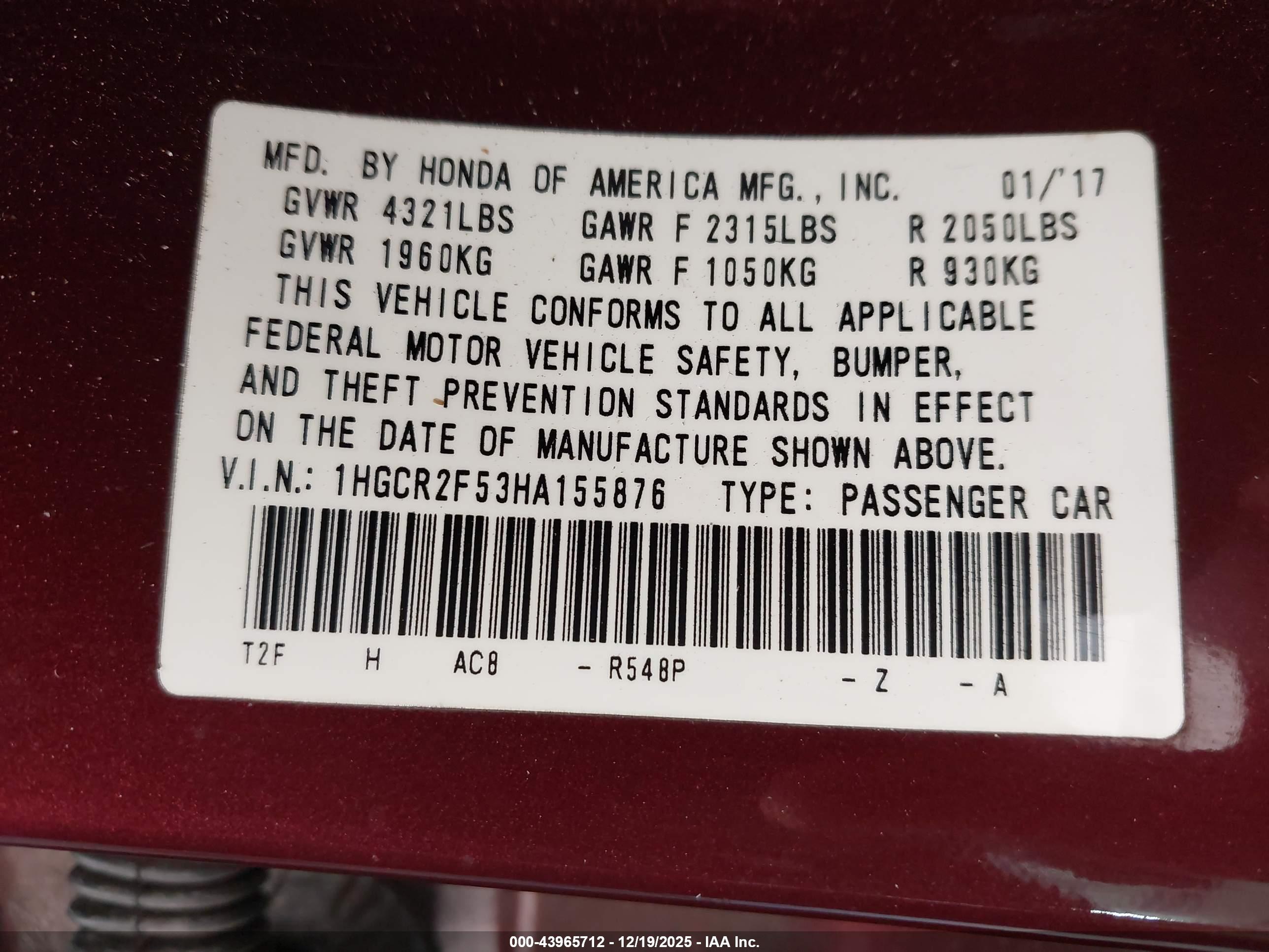 HONDA ACCORD image 9