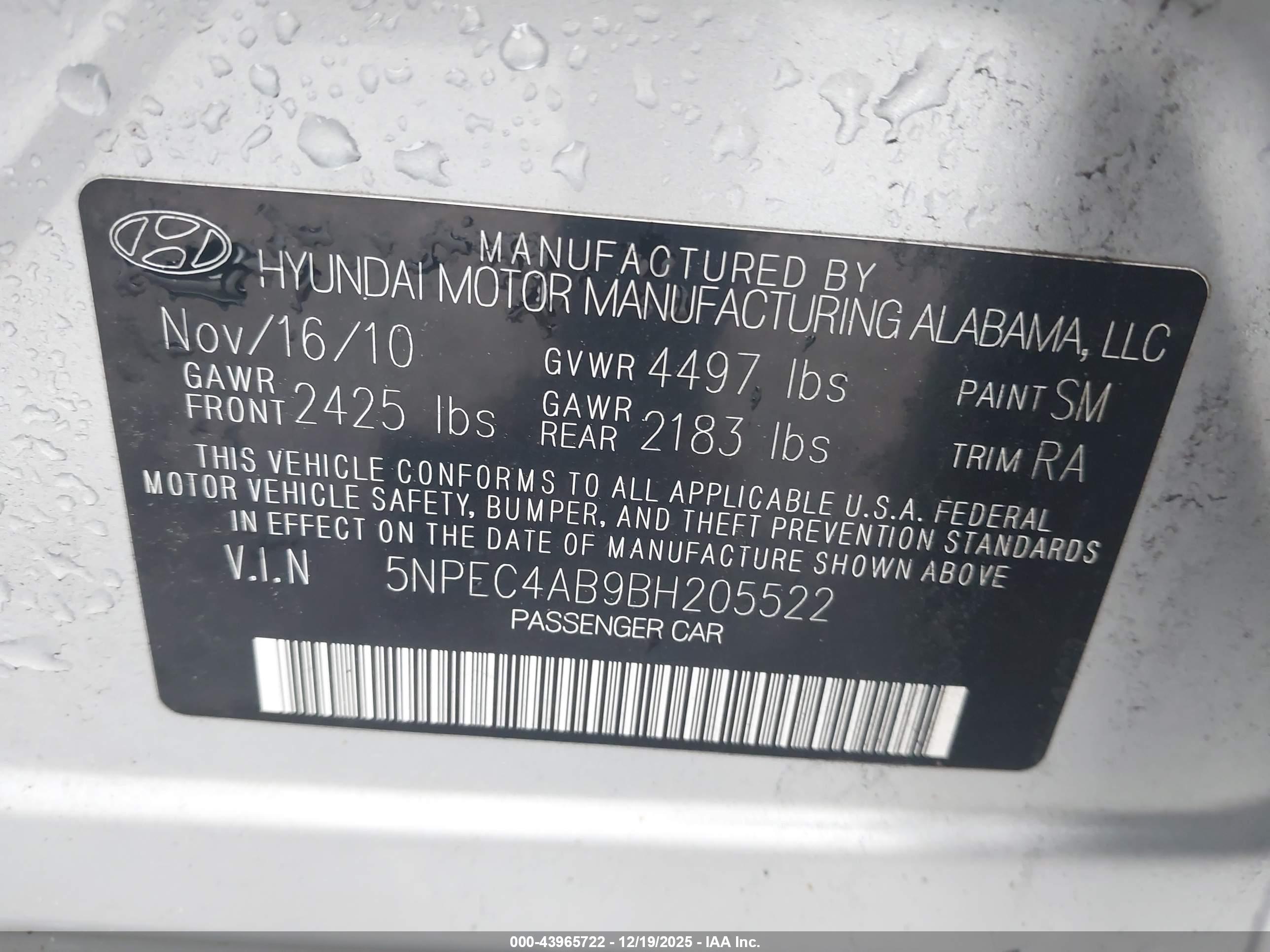 HYUNDAI SONATA image 9