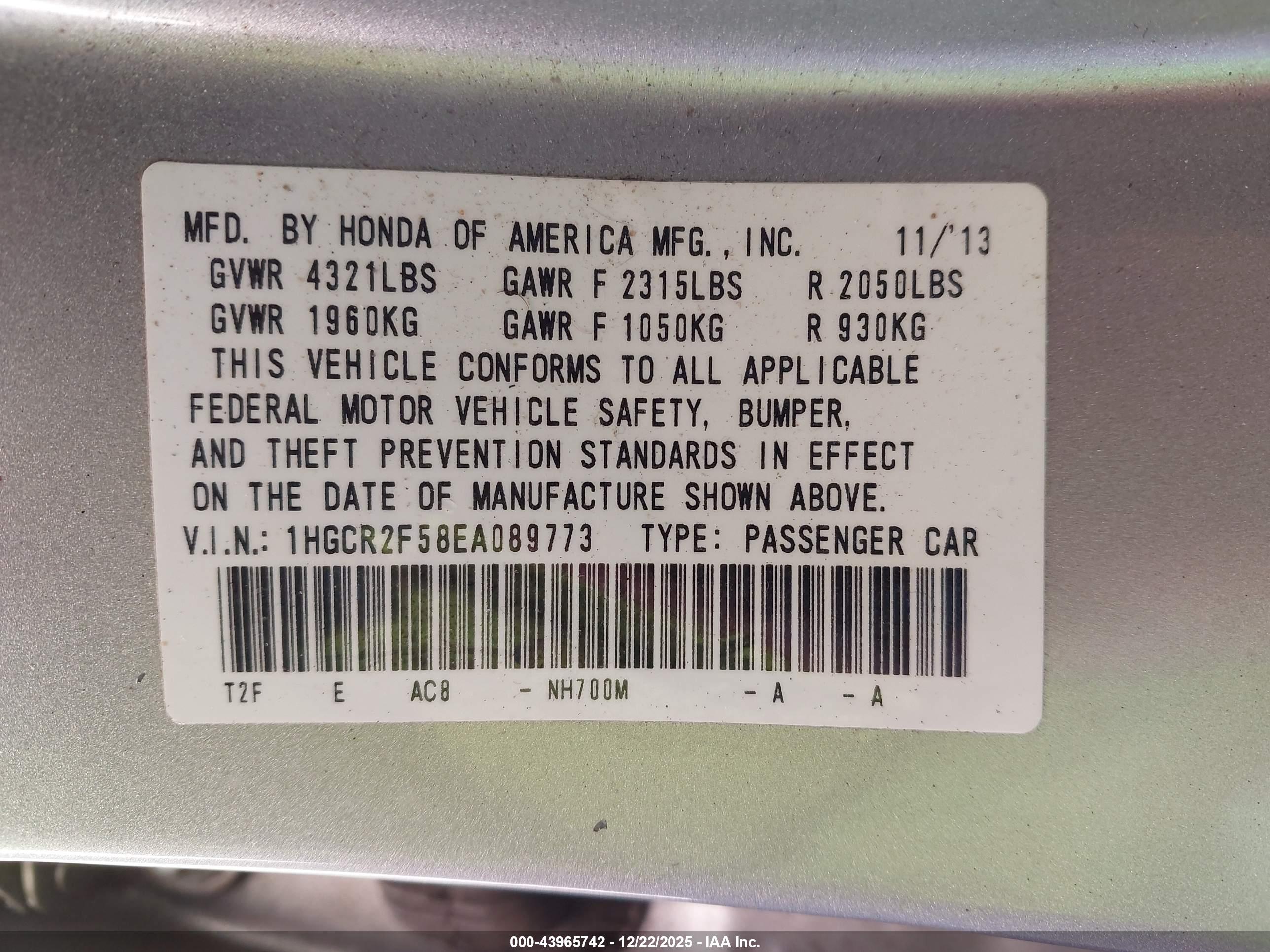 HONDA ACCORD image 9