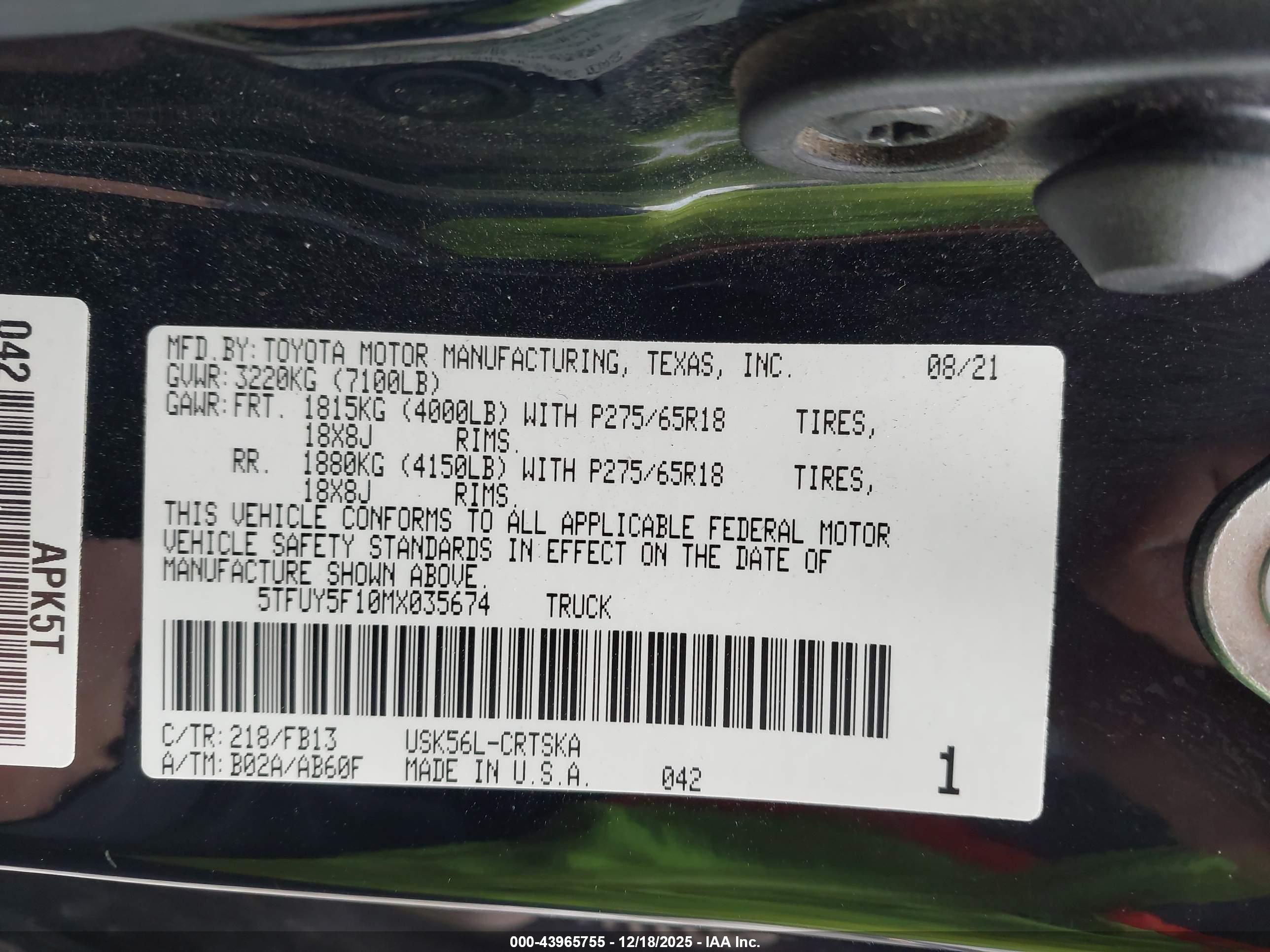 TOYOTA TUNDRA image 9
