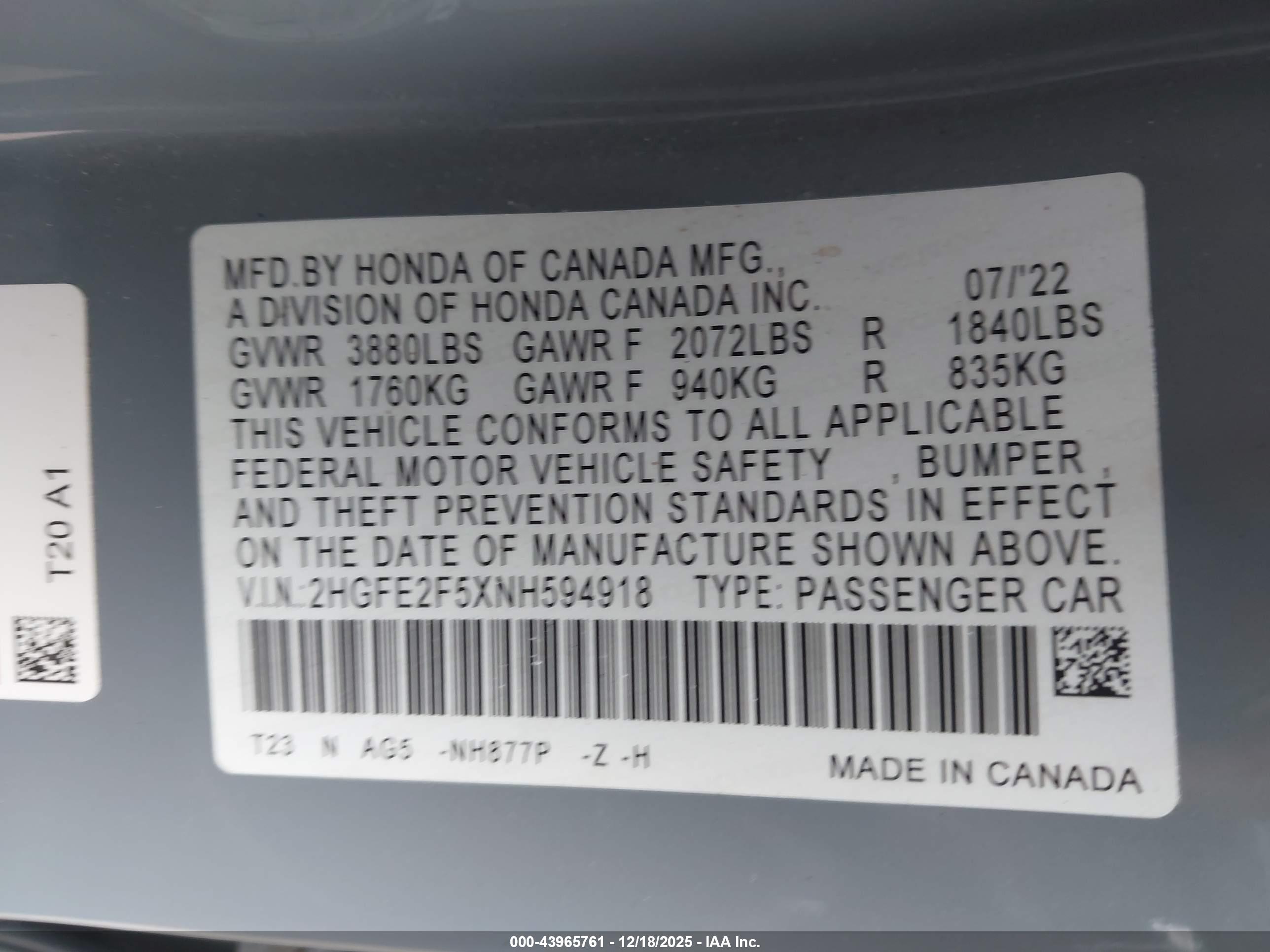 HONDA CIVIC image 9