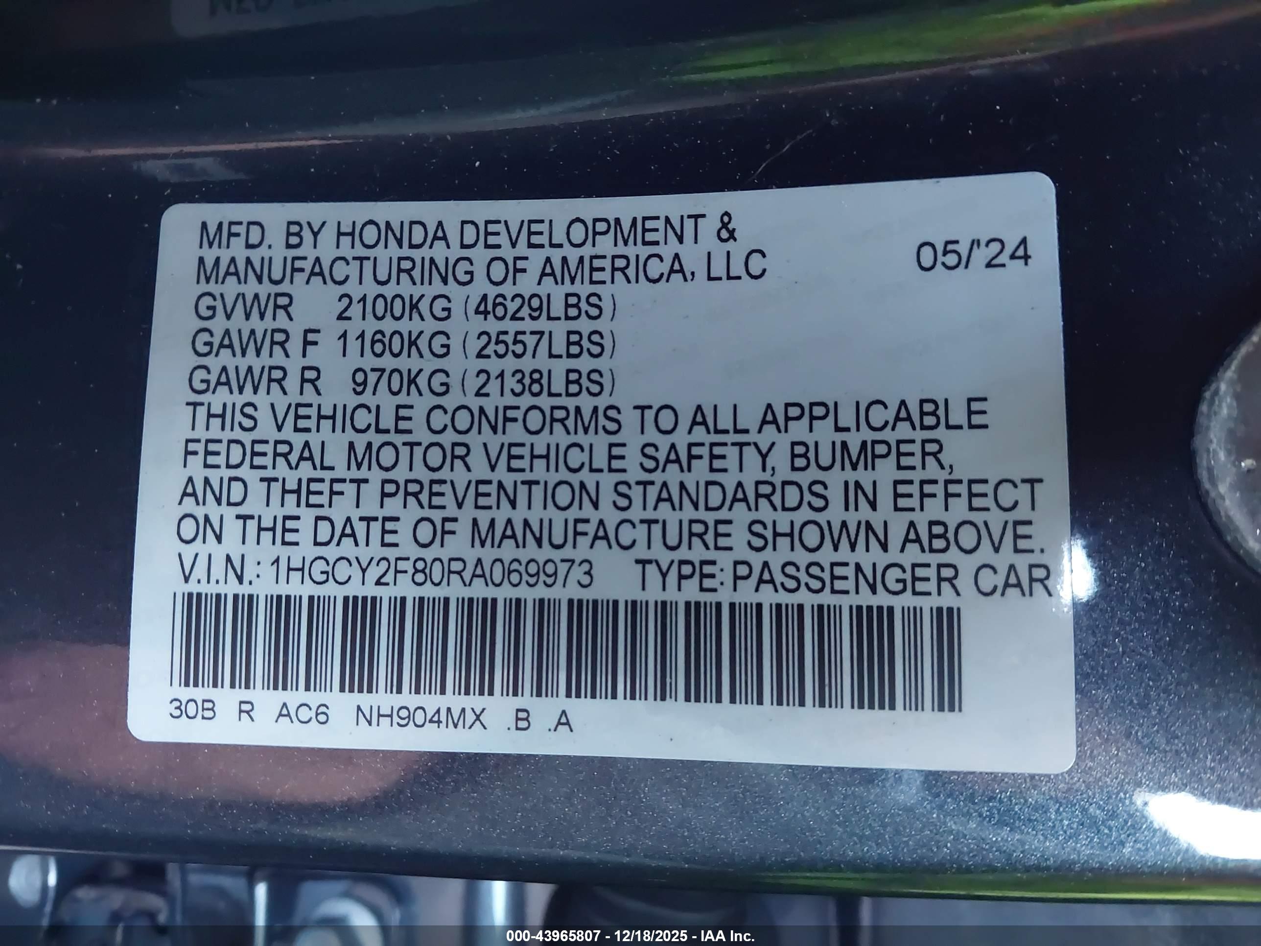 HONDA ACCORD image 9