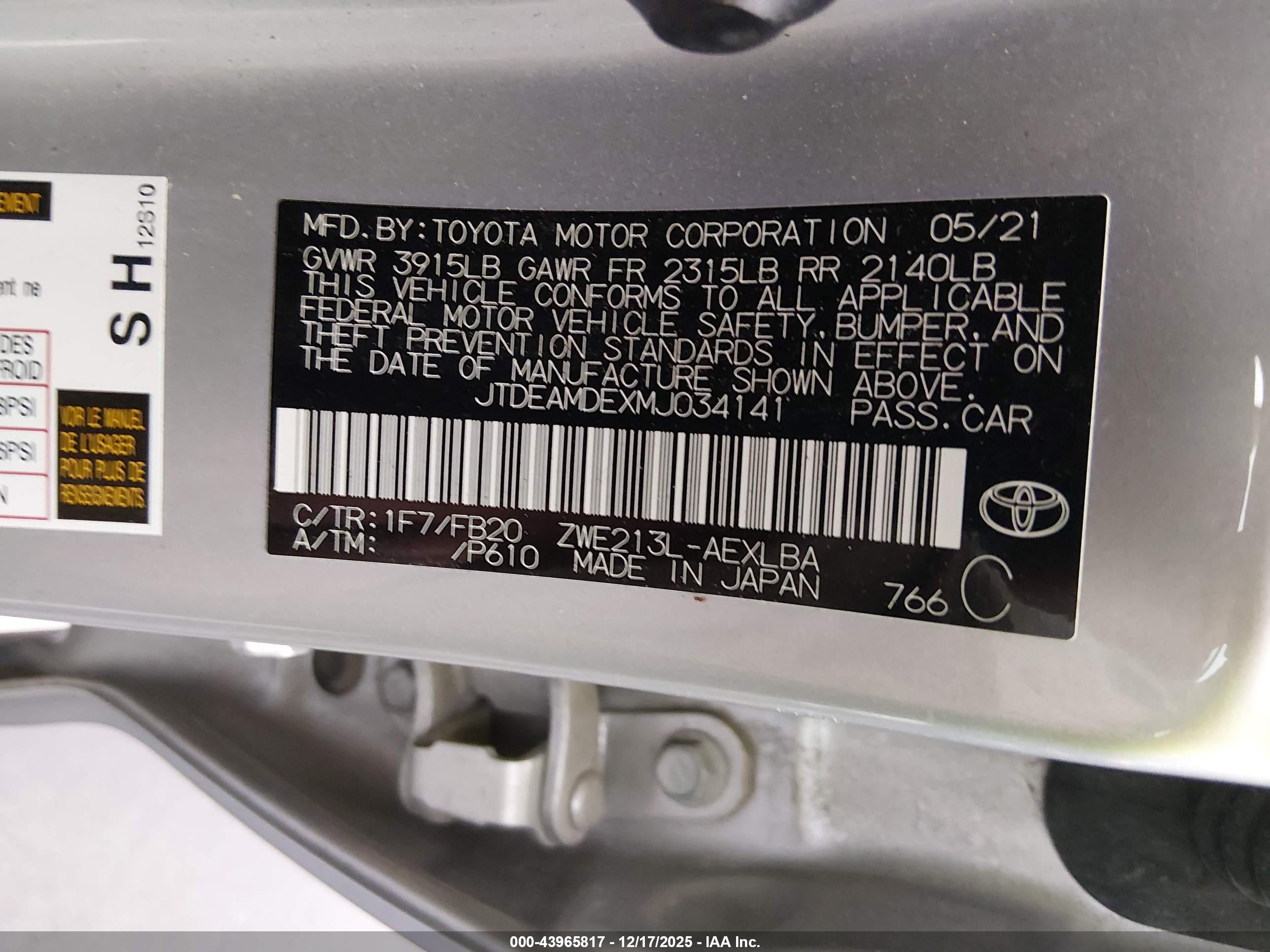 TOYOTA COROLLA image 9