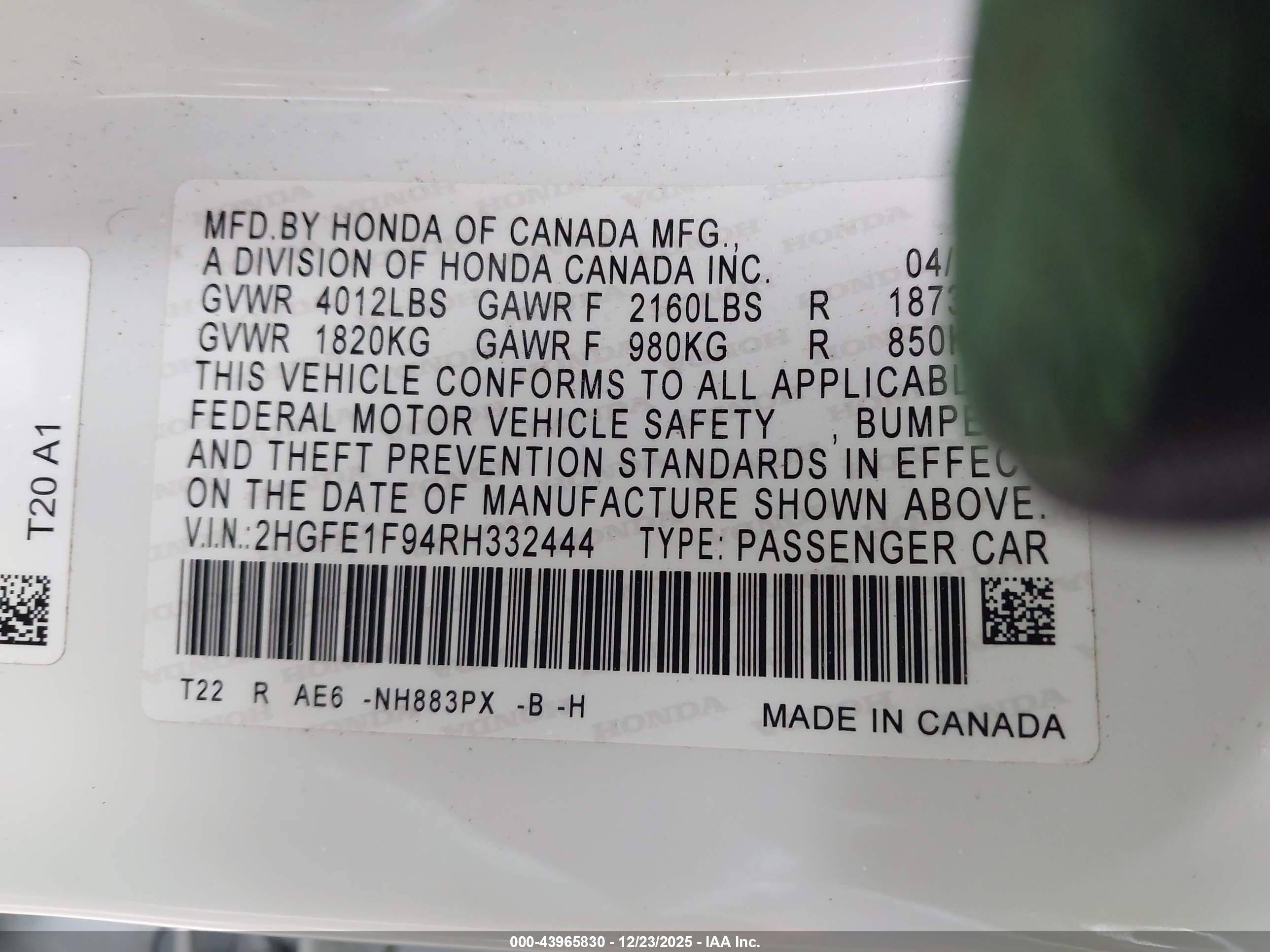 HONDA CIVIC image 9