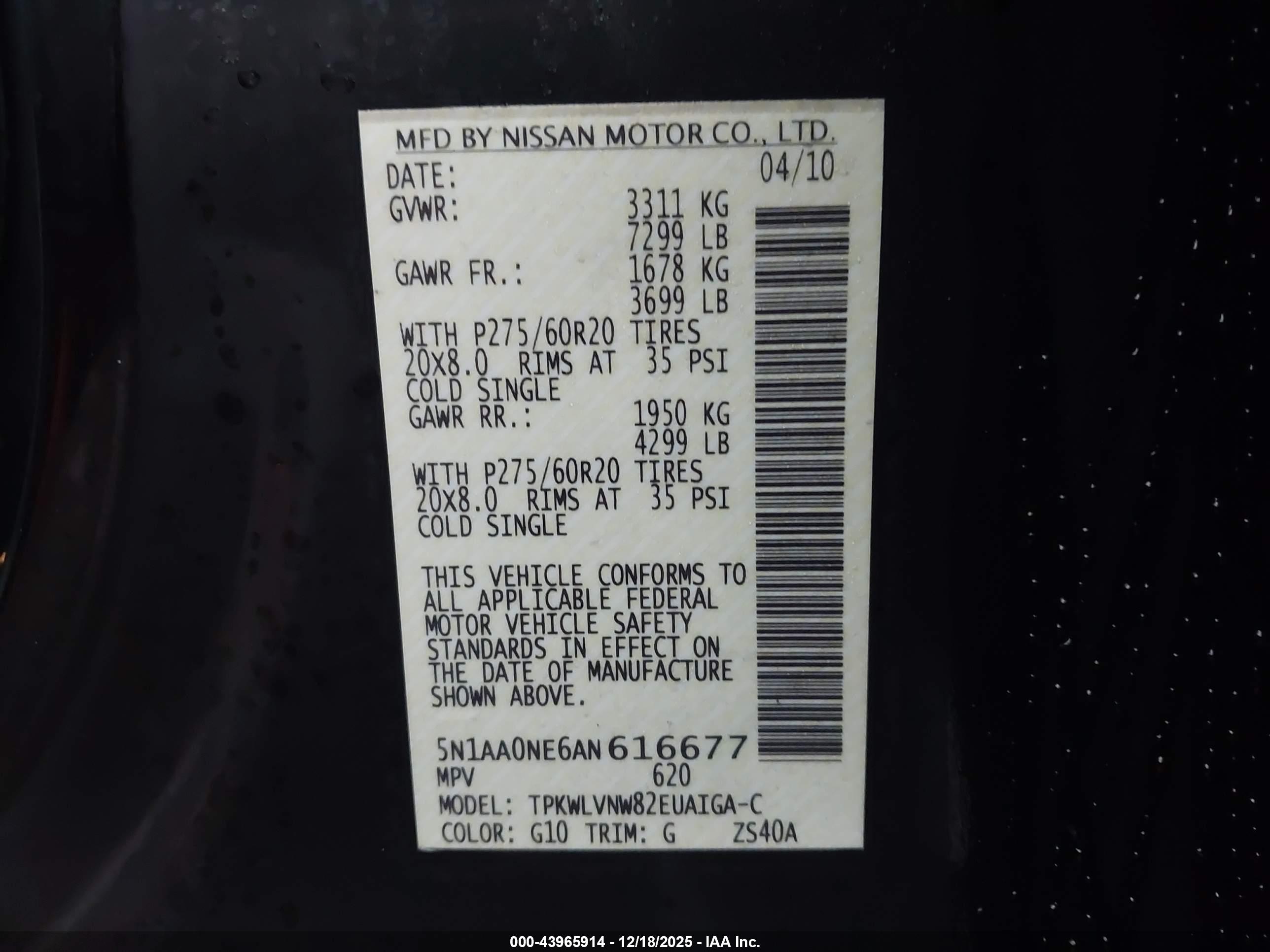 NISSAN ARMADA image 9