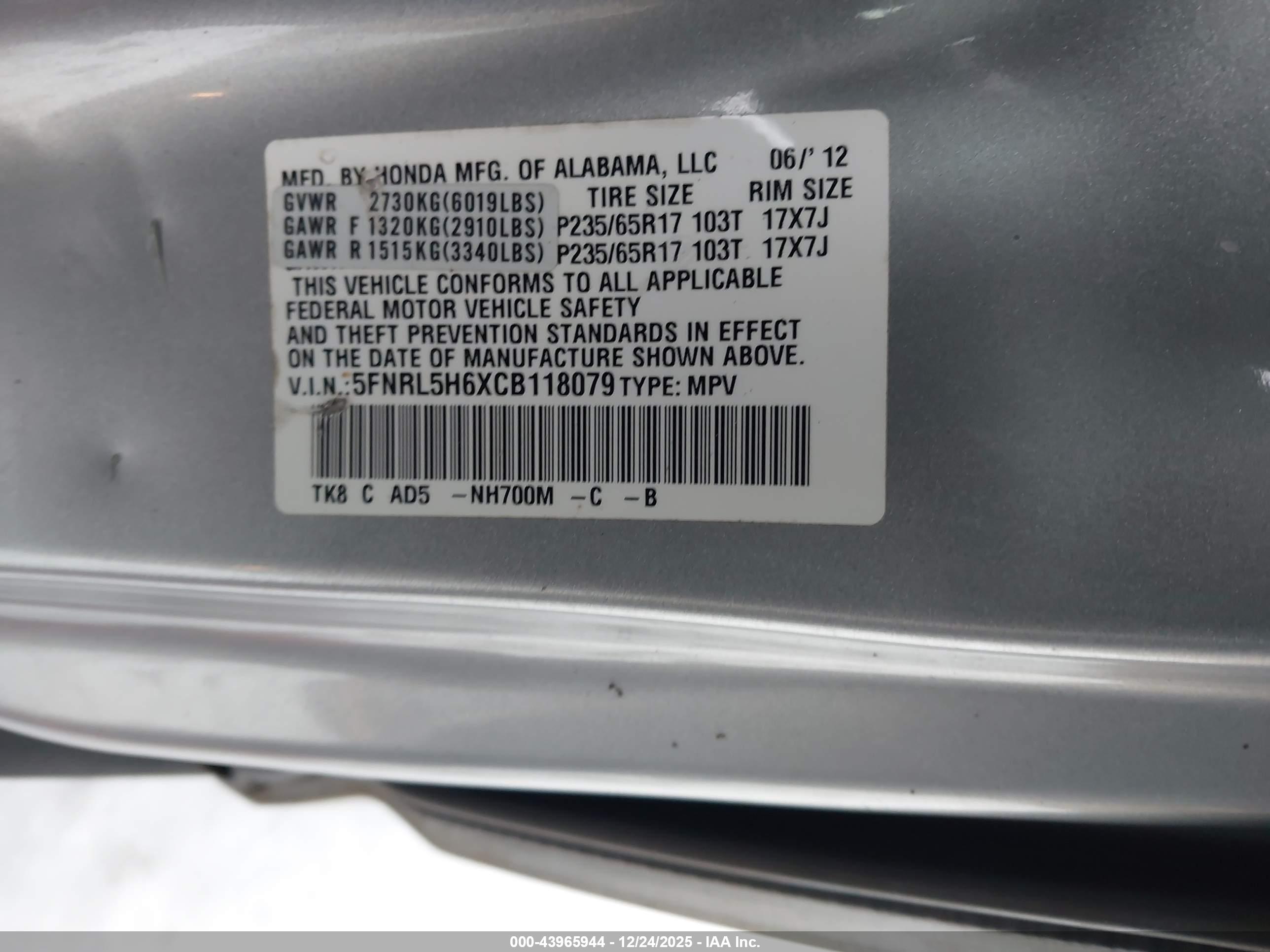 HONDA ODYSSEY image 9
