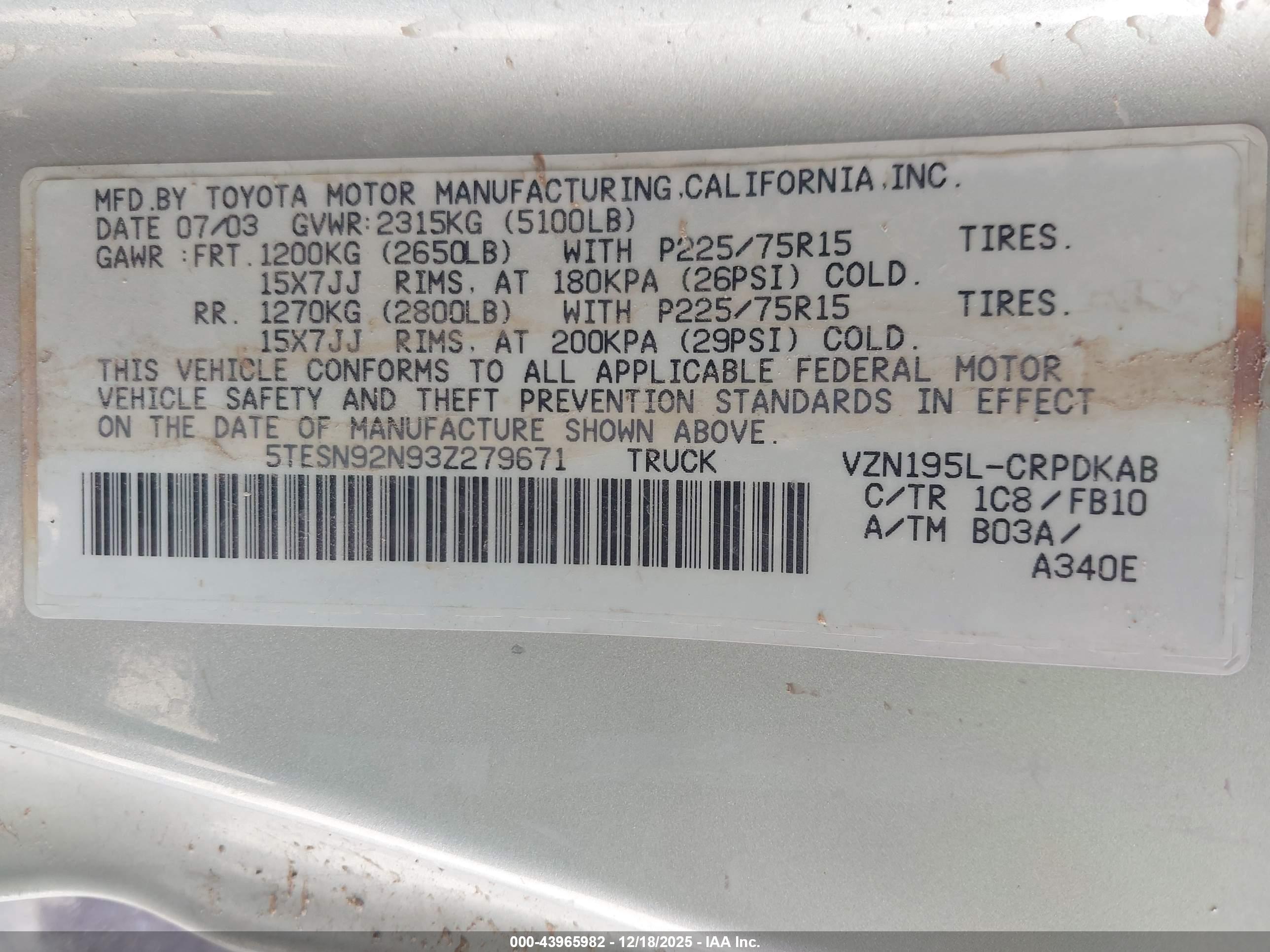 TOYOTA TACOMA image 9