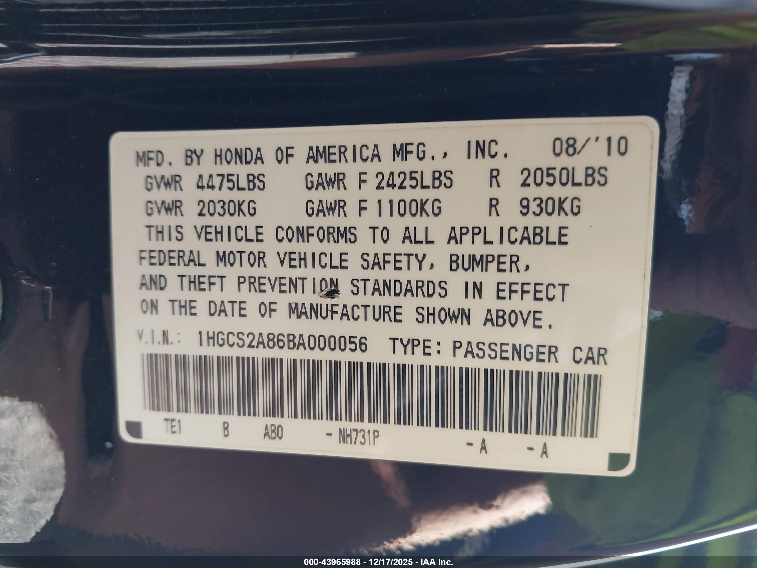 HONDA ACCORD image 9