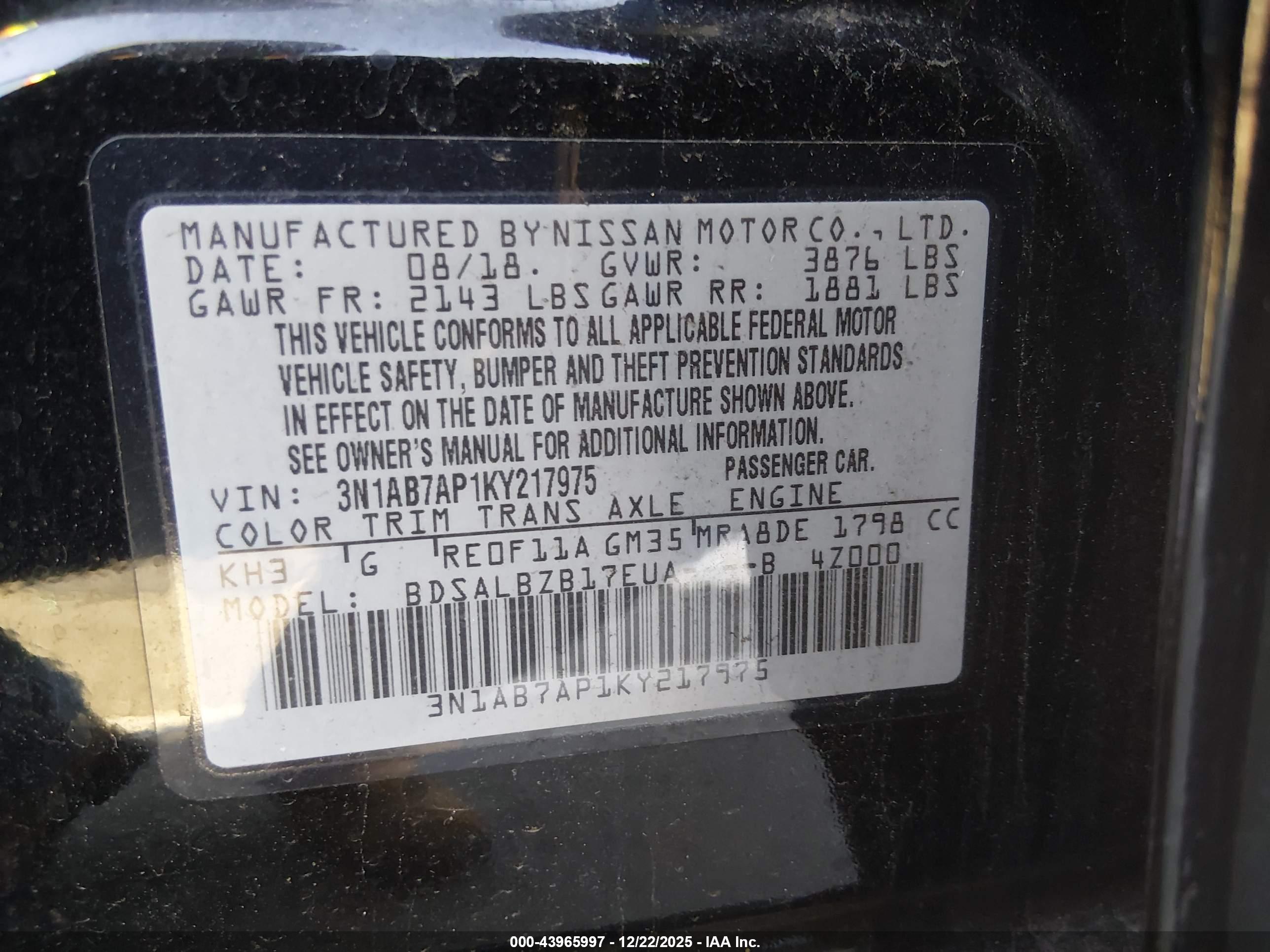 NISSAN SENTRA image 9