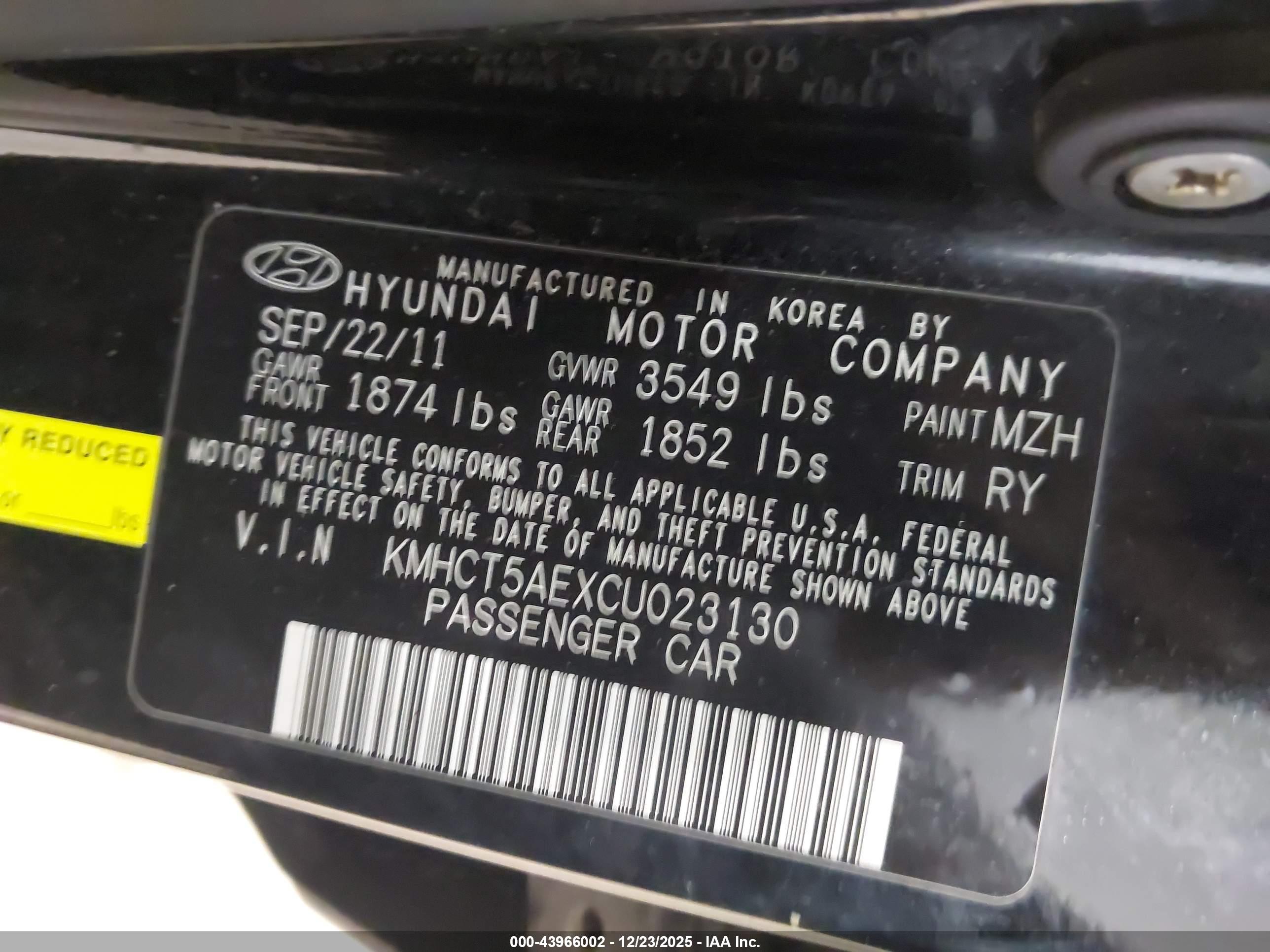 HYUNDAI ACCENT image 9