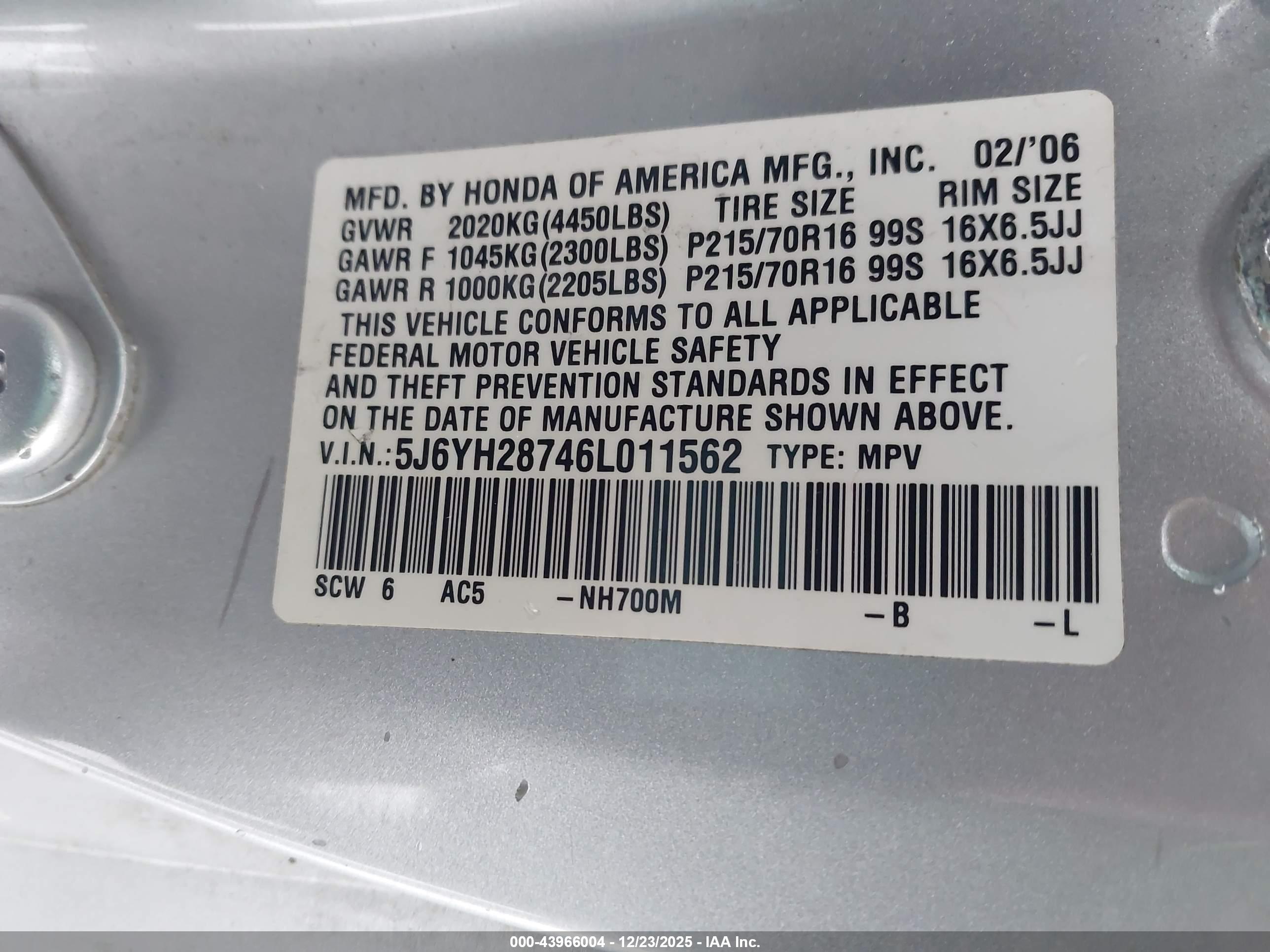 HONDA ELEMENT image 9