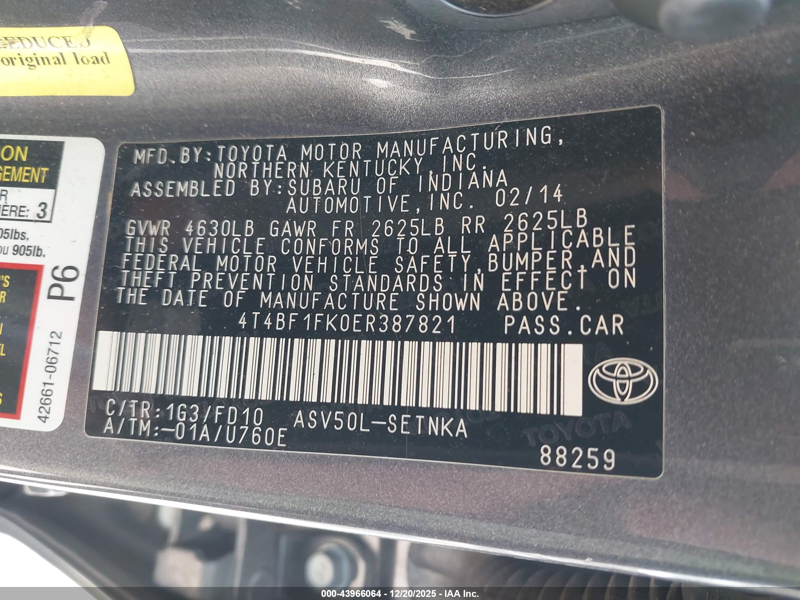 TOYOTA CAMRY image 9