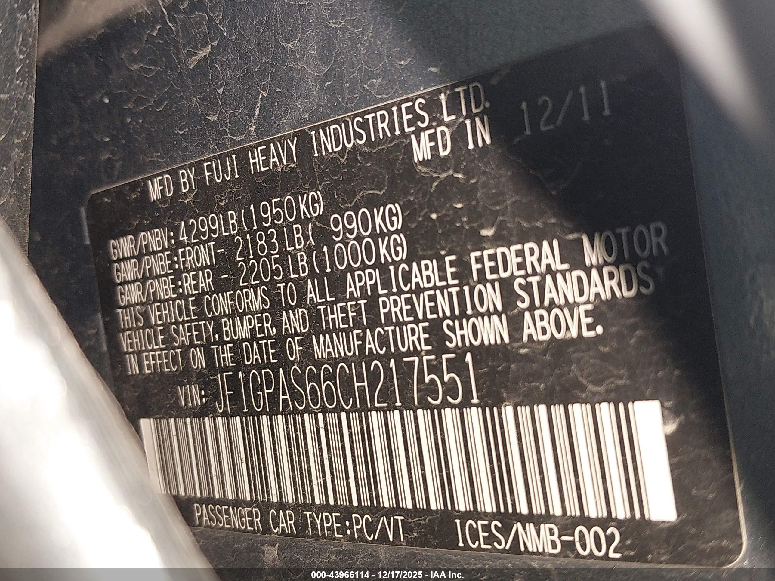 SUBARU IMPREZA image 9
